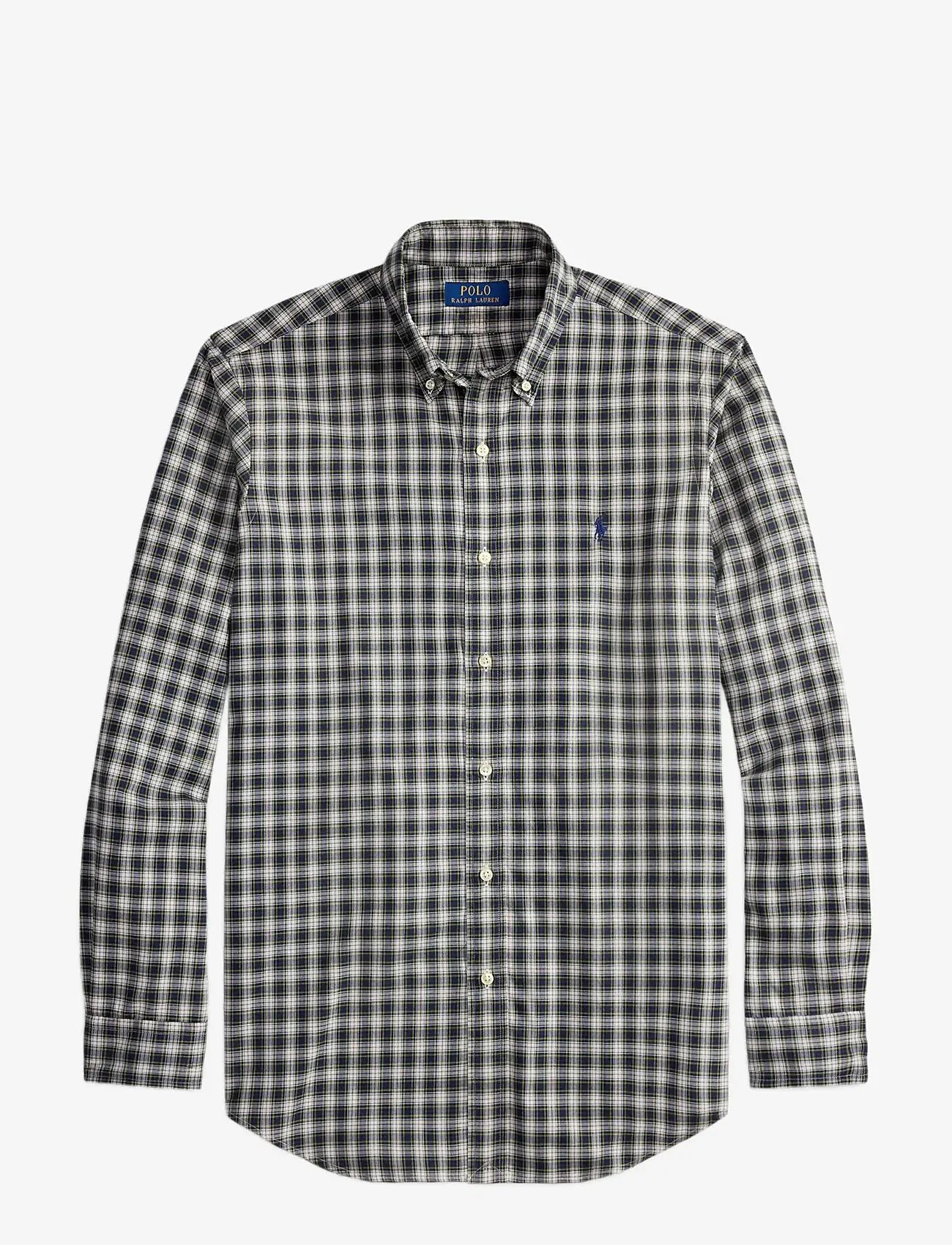 Polo Ralph Lauren - Custom Fit Plaid Twill Shirt - basic skjortor - 6983 blue green m - 1