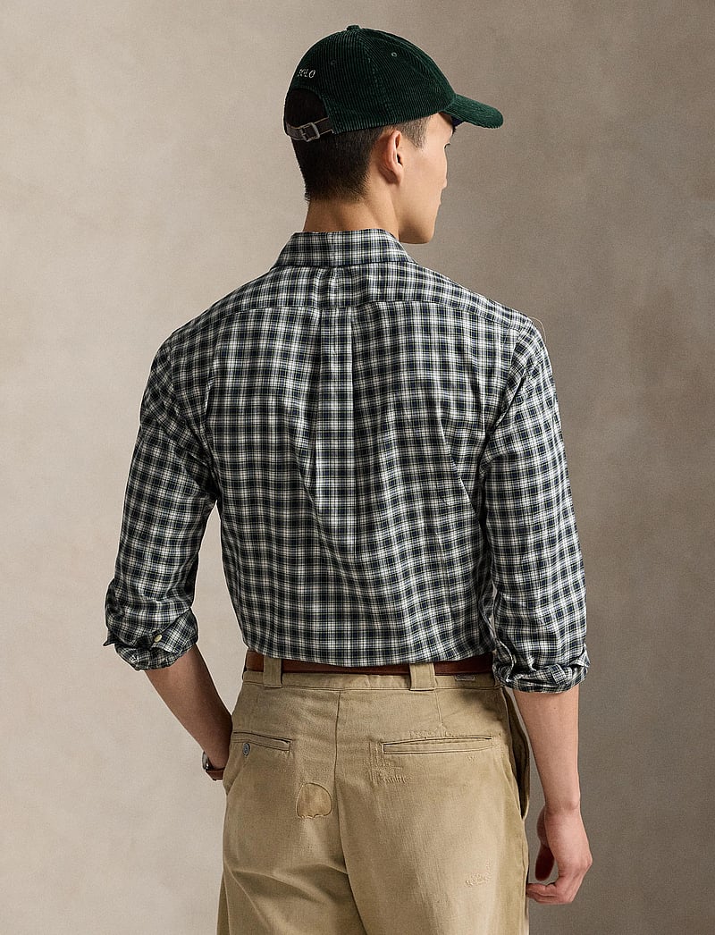 Polo Ralph Lauren - Custom Fit Plaid Twill Shirt - tavalised t-särgid - 6983 blue green m - 2