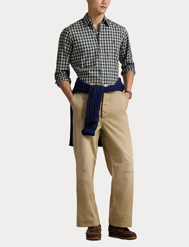 Polo Ralph Lauren - Custom Fit Plaid Twill Shirt - tavalised t-särgid - 6983 blue green m - 4