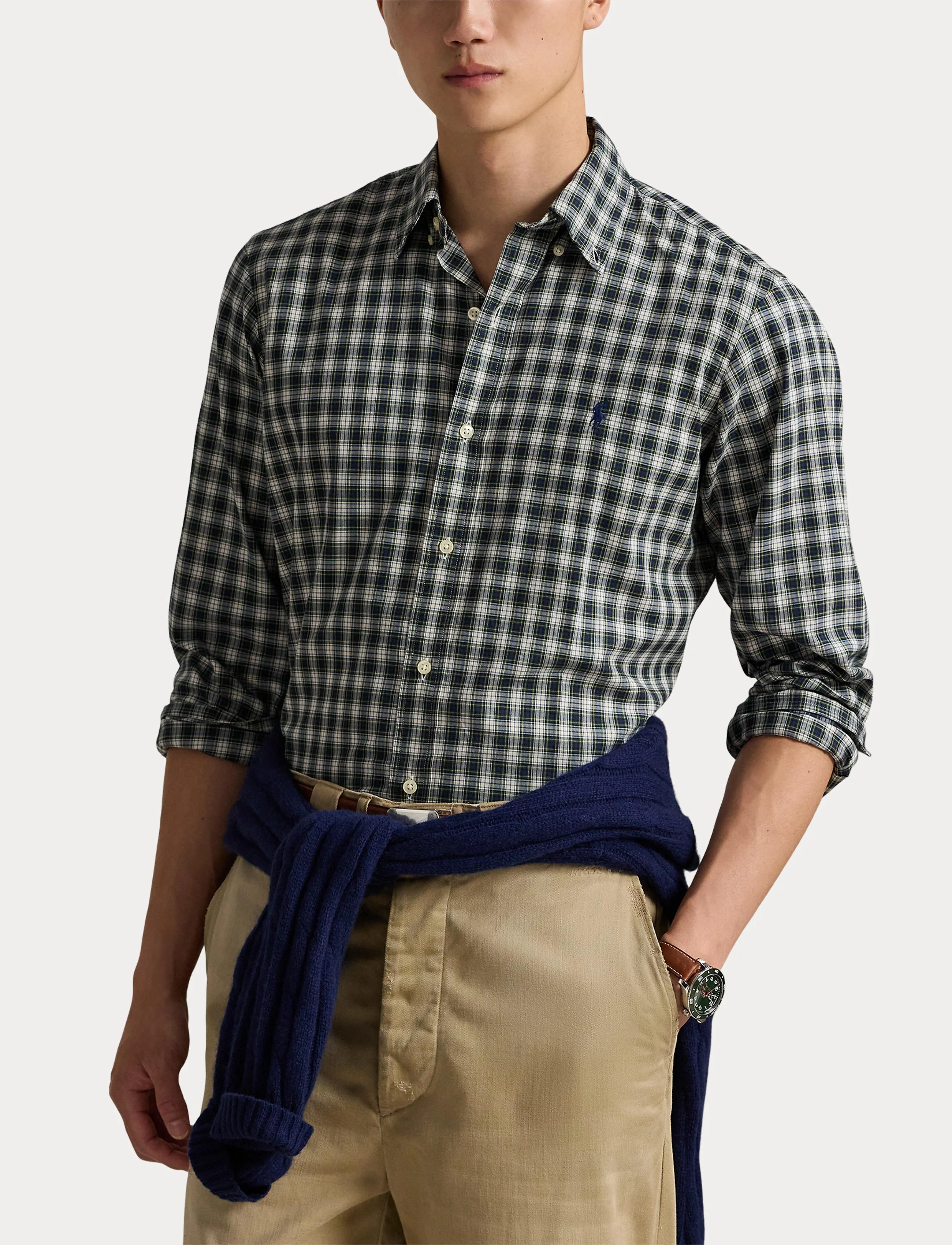 Polo Ralph Lauren - Custom Fit Plaid Twill Shirt - ruudulised särgid - 6983 blue green m - 5