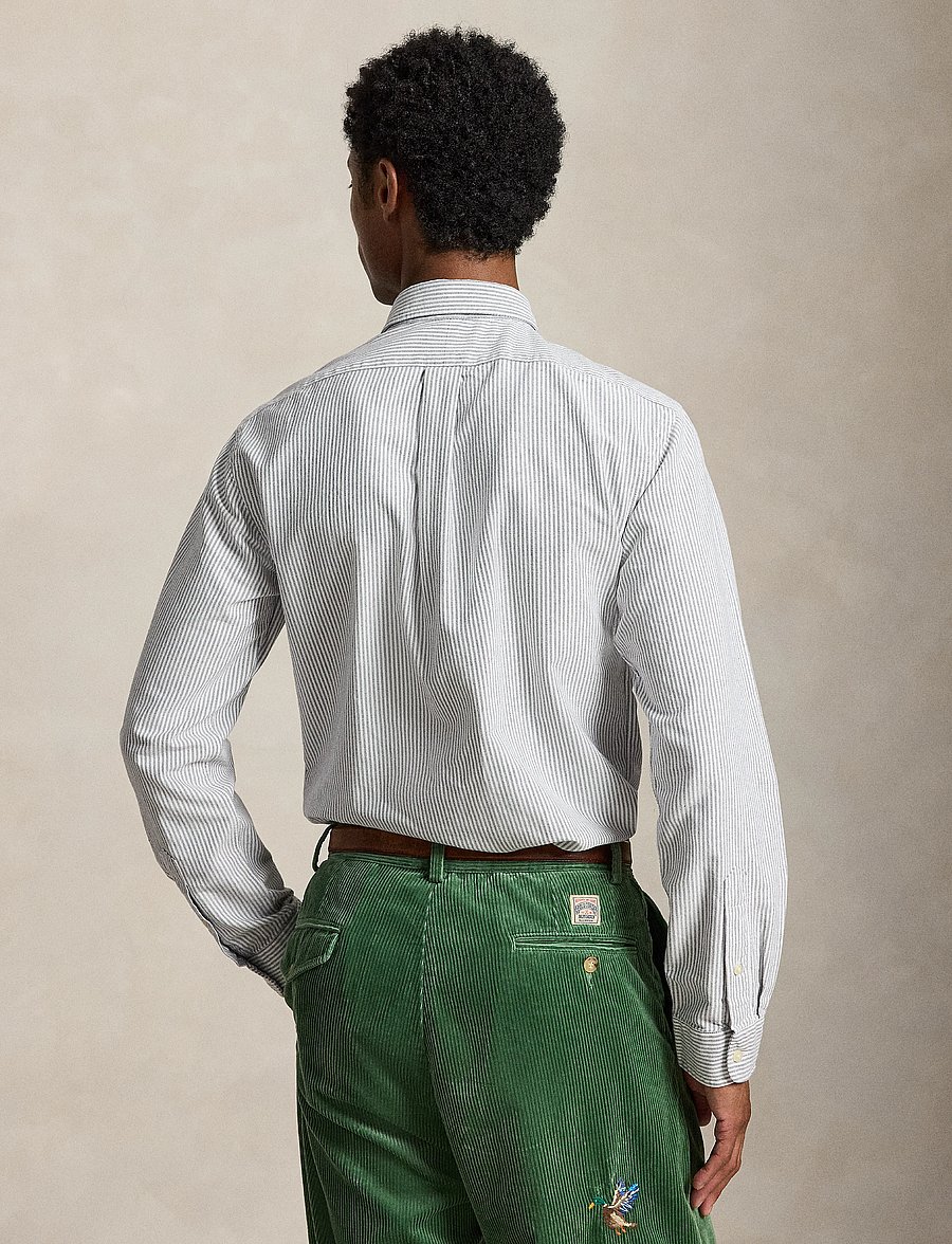 Polo Ralph Lauren - Custom Fit Striped Oxford Shirt - oxford-hemden - 6636a navy white - 4