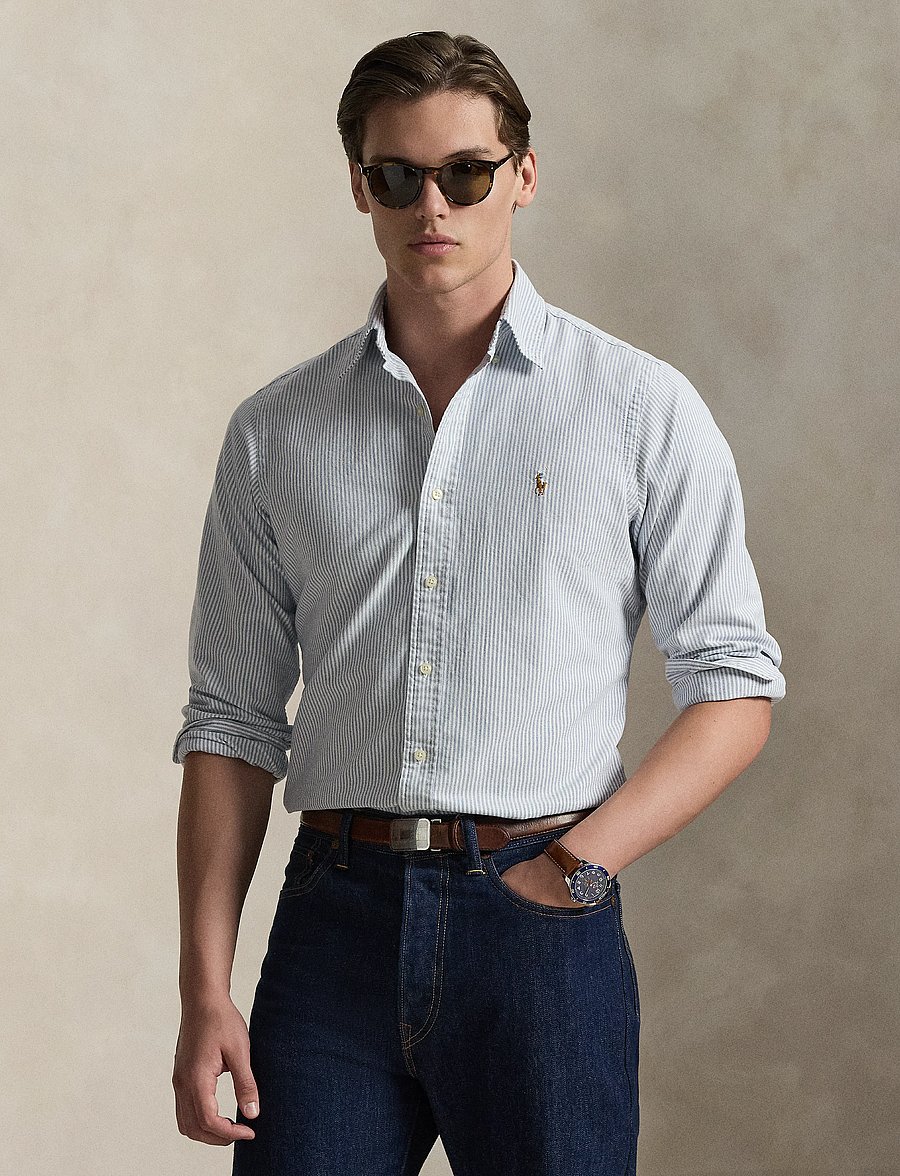 Polo Ralph Lauren - CLASSIC OXFORD-CUBDPPCS UNI STRIPE - gestreifte hemden - 6636a navy white - 5