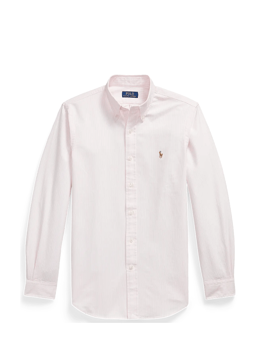 Polo Ralph Lauren - Custom Fit Striped Oxford Shirt - casual hemden - 6636b carmel pink - 1