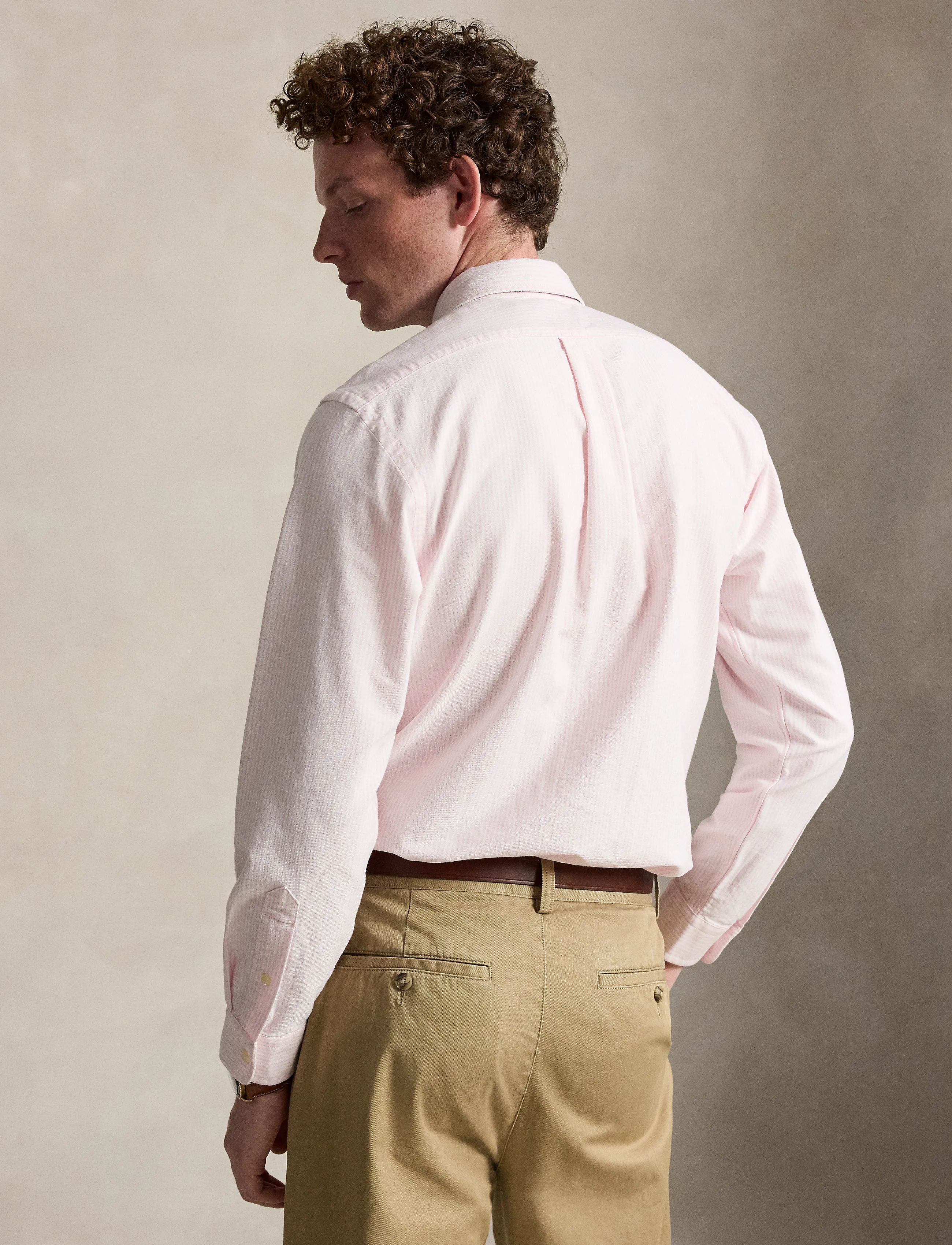 Polo Ralph Lauren - Custom Fit Striped Oxford Shirt - casual hemden - 6636b carmel pink - 2