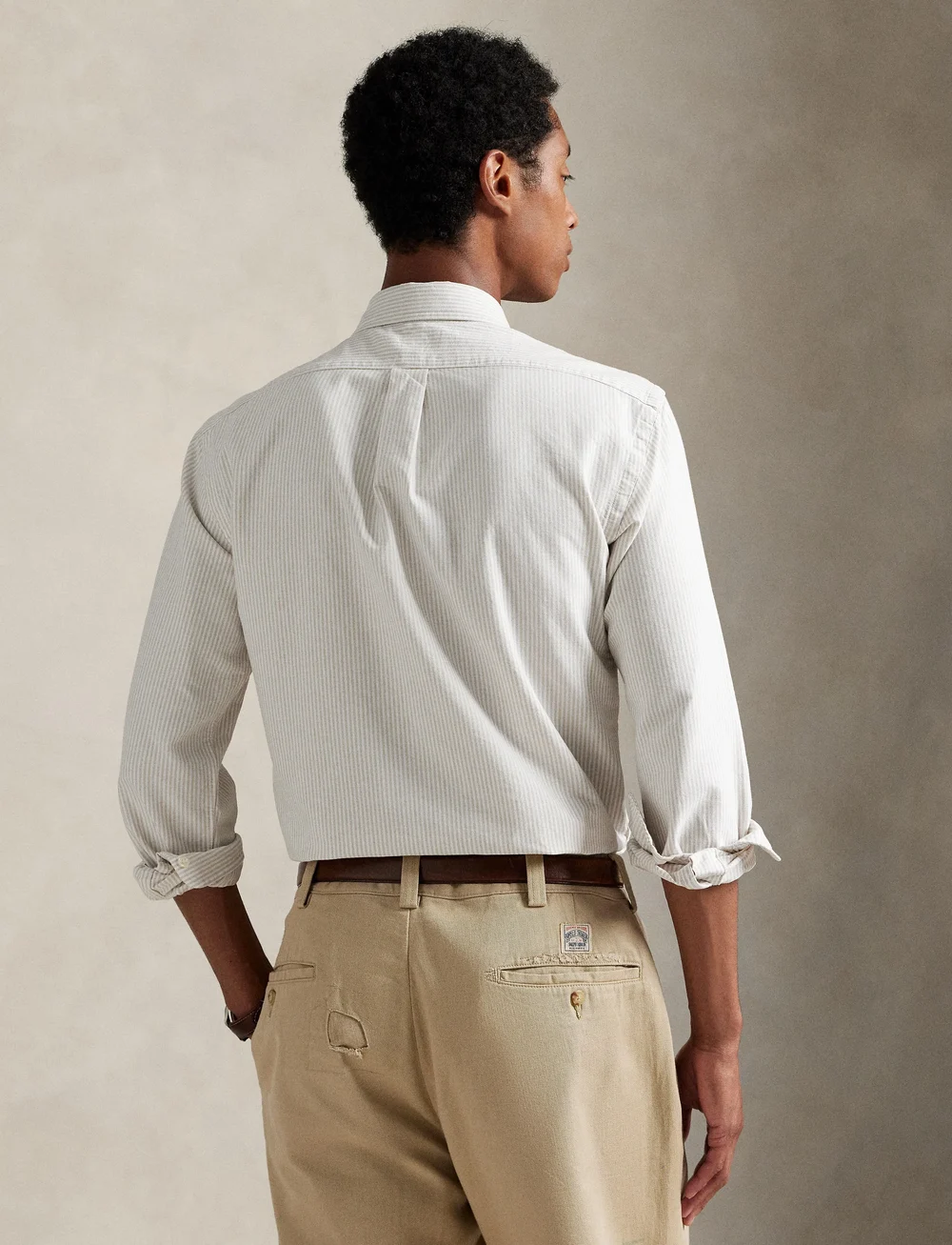 Polo Ralph Lauren - Custom Fit Striped Oxford Shirt - basic skjortor - 6636g coastal bei - 2