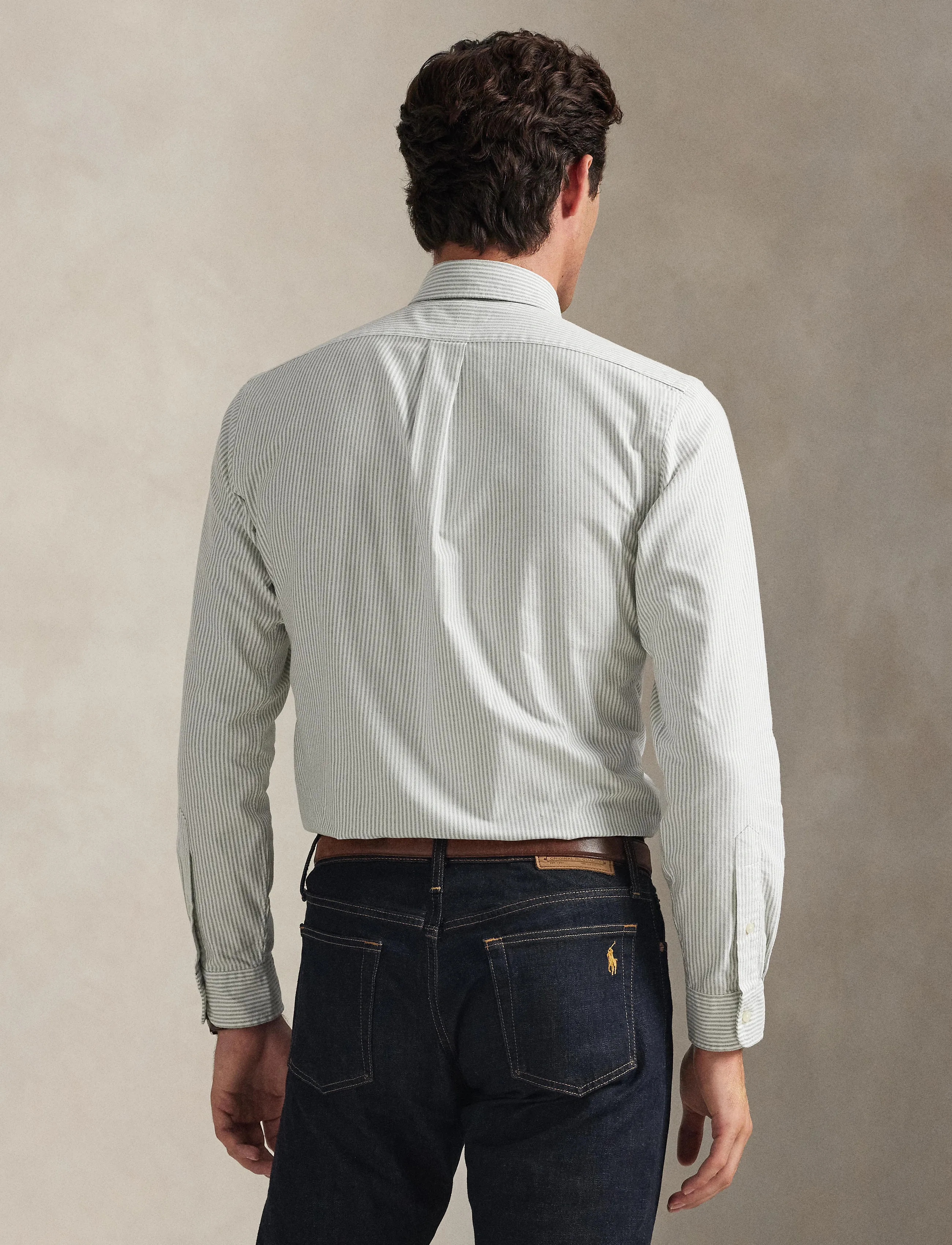 Polo Ralph Lauren - Custom Fit Striped Oxford Shirt - gestreifte hemden - 6636j shamrock/wh - 2