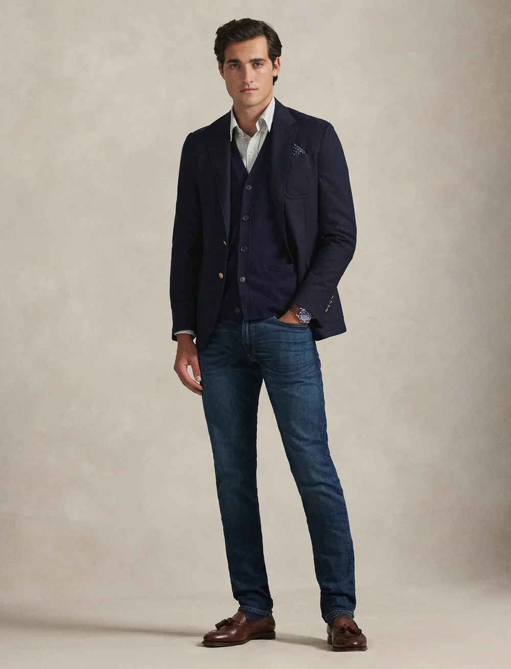 Polo Ralph Lauren - Custom Fit Striped Oxford Shirt - basic skjortor - 6636k pale russet - 0