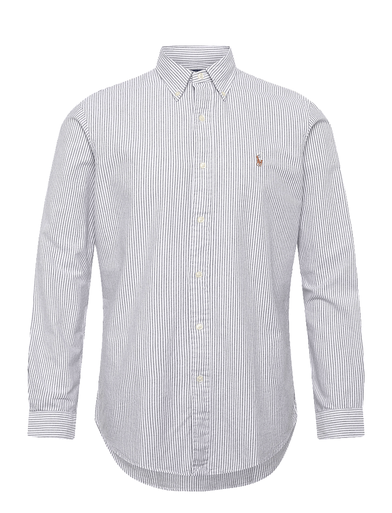Polo Ralph Lauren - Custom Fit Striped Oxford Shirt - basic skjorter - 6636o slate/white - 0