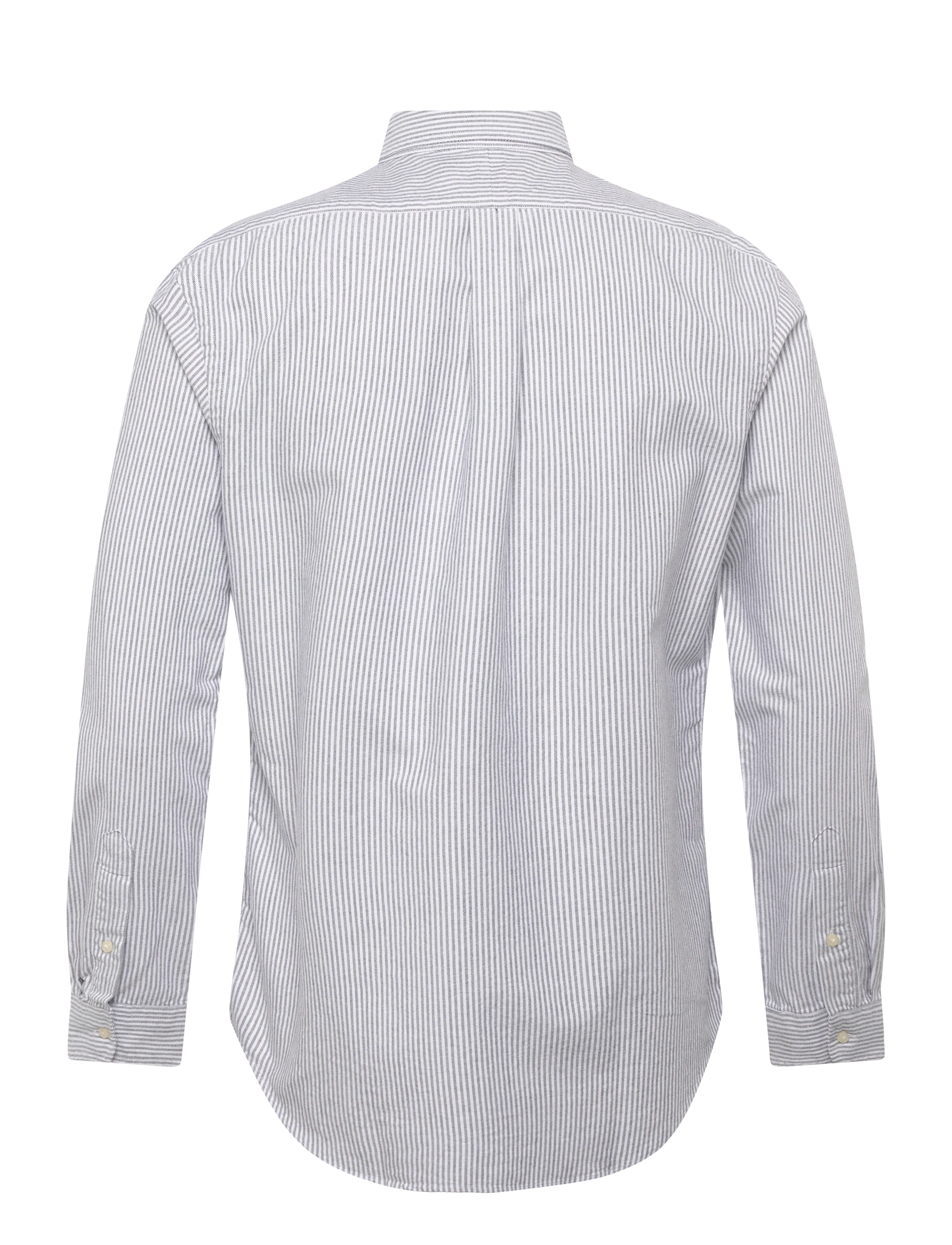 Polo Ralph Lauren - Custom Fit Striped Oxford Shirt - striped shirts - 6636o slate/white - 1
