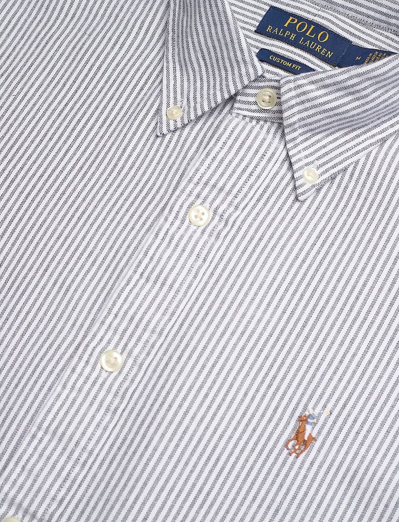 Polo Ralph Lauren - Custom Fit Striped Oxford Shirt - basic skjorter - 6636o slate/white - 3