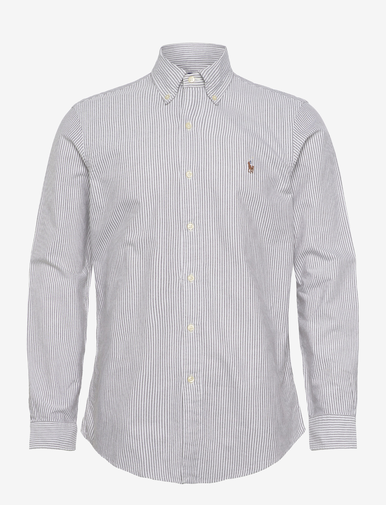 Polo Ralph Lauren - Custom Fit Striped Oxford Shirt - stribede skjorter - 6636q nutmeg brow - 0