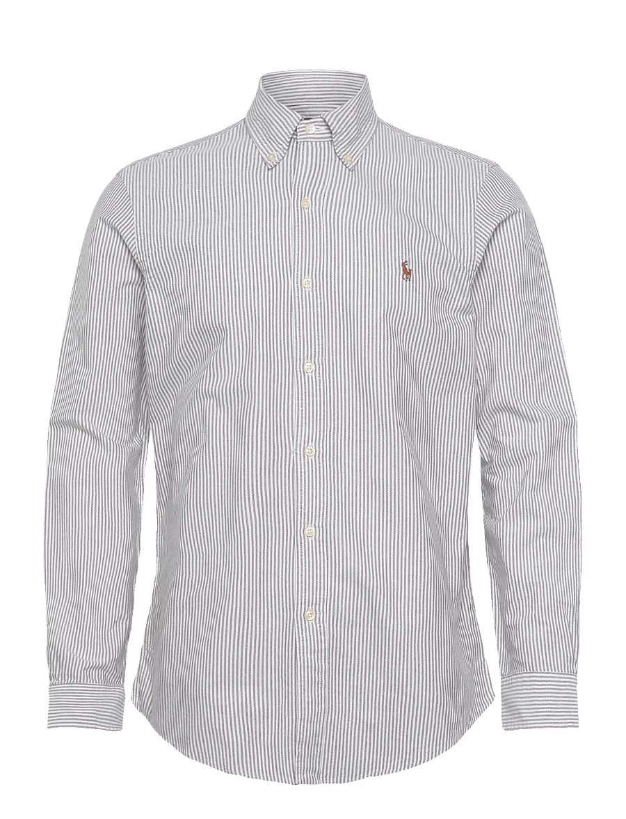 Polo Ralph Lauren - Custom Fit Striped Oxford Shirt - gestreifte hemden - 6636q nutmeg brow - 0