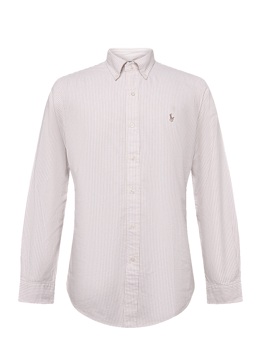 Polo Ralph Lauren - Custom Fit Striped Oxford Shirt - randiga skjortor - 6636s classic cam - 1
