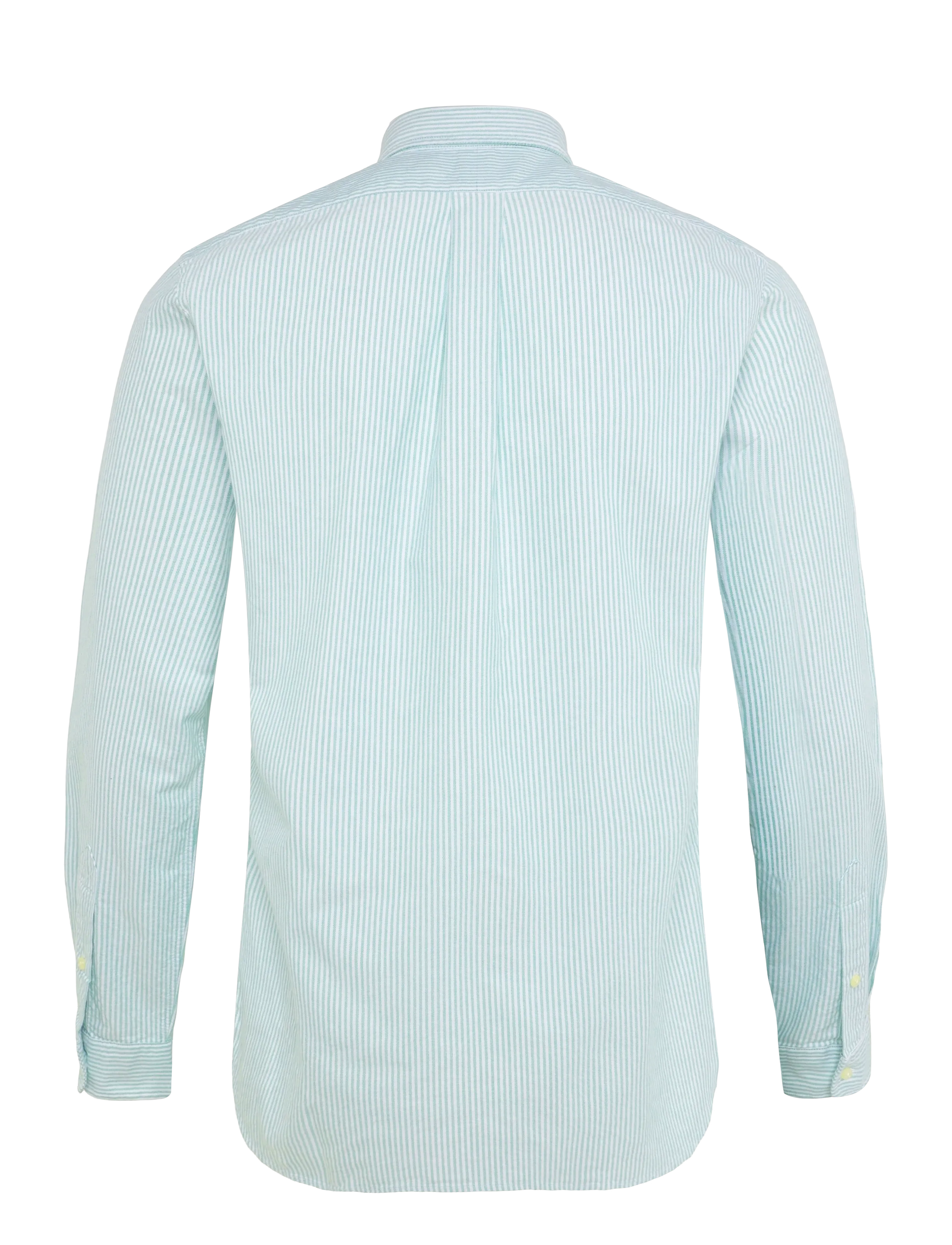 Polo Ralph Lauren - Custom Fit Striped Oxford Shirt - randiga skjortor - 6636t scarab gree - 2