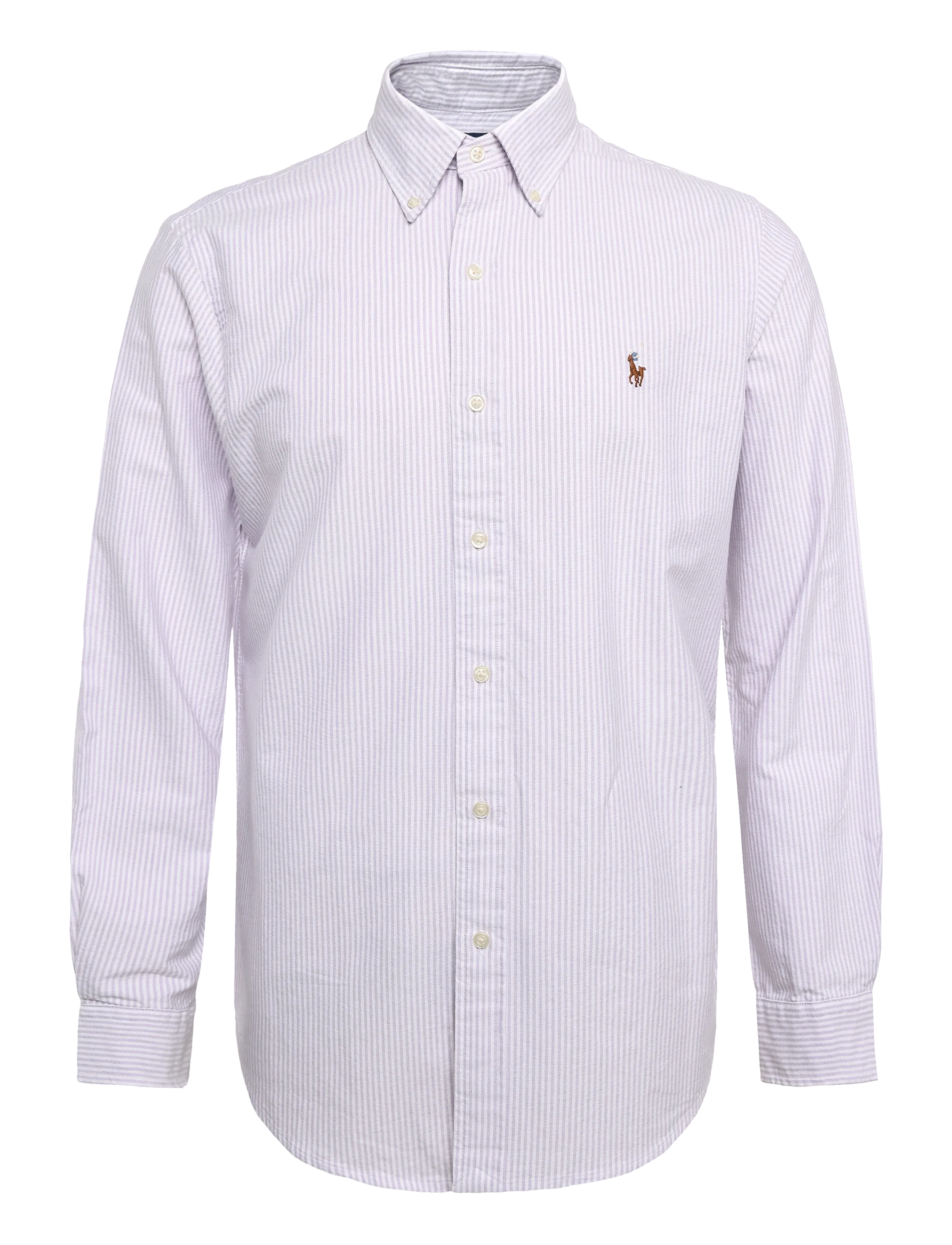 Polo Ralph Lauren Custom Fit Striped Oxford Shirt - Casual shirts - 6636U LIGHT LILAC / purple