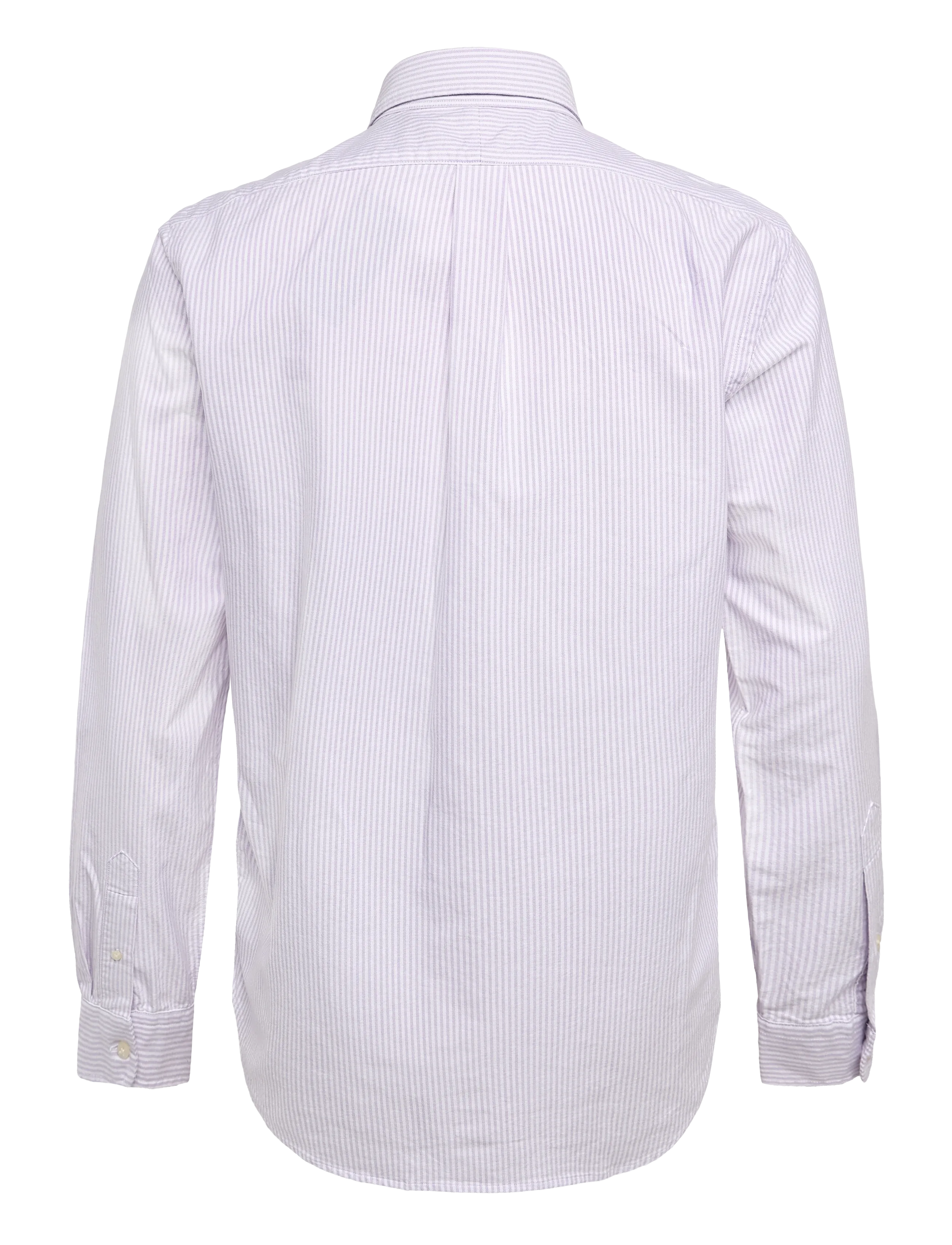 Polo Ralph Lauren - Custom Fit Striped Oxford Shirt - striped shirts - 6636u light lilac - 1