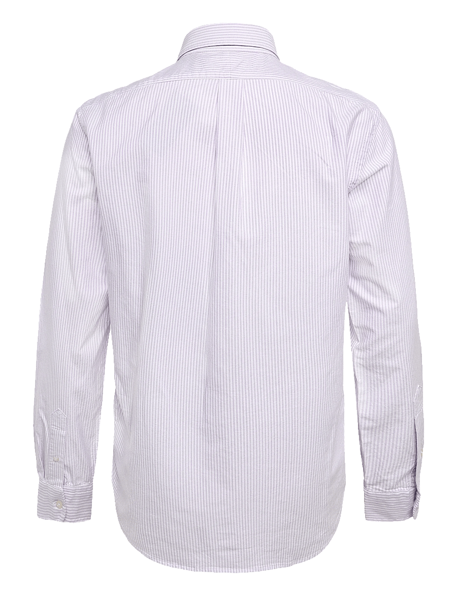 Polo Ralph Lauren - Custom Fit Striped Oxford Shirt - striped shirts - 6636u light lilac - 1