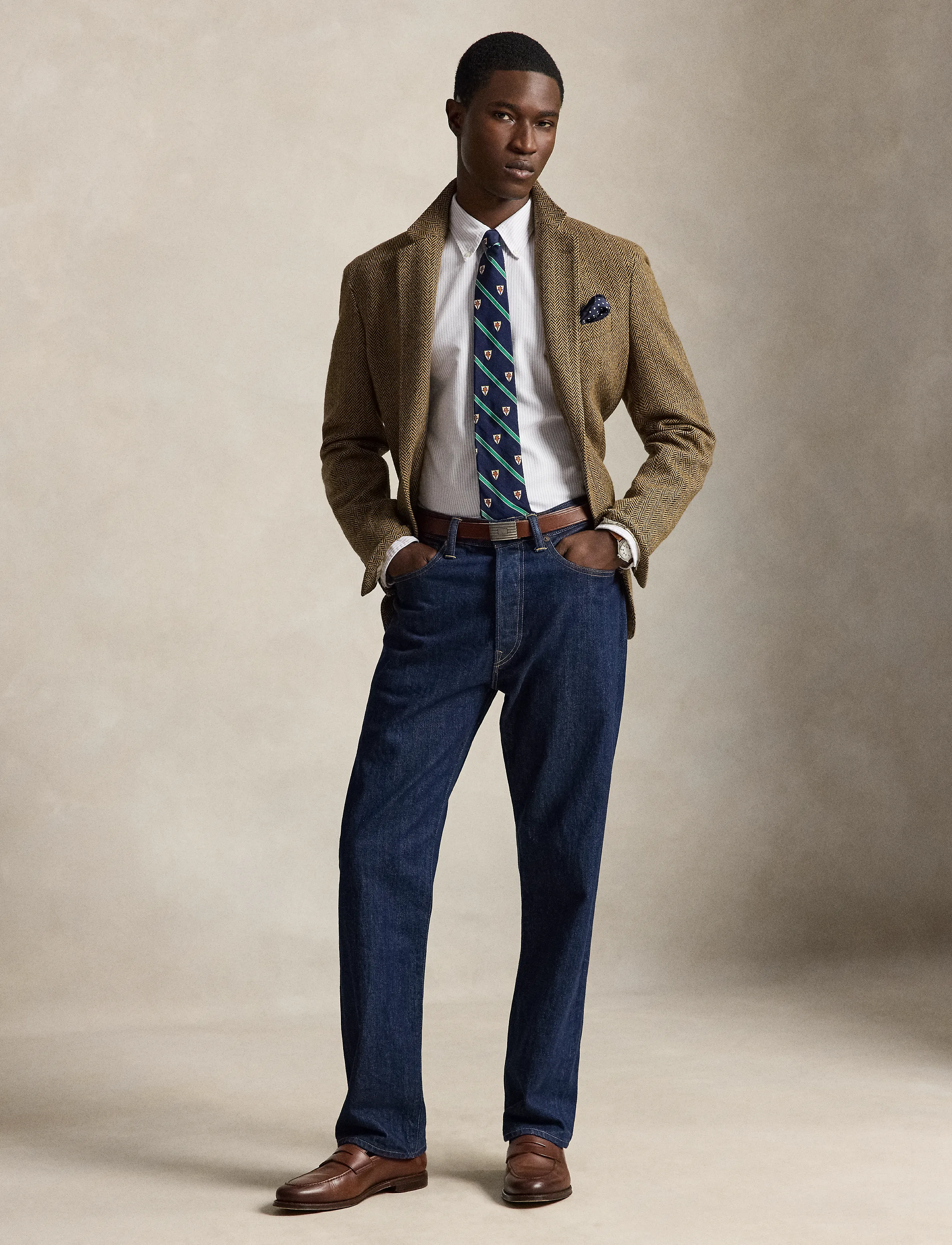 Polo Ralph Lauren - Custom Fit Striped Oxford Shirt - randiga skjortor - 6636u light lilac - 4