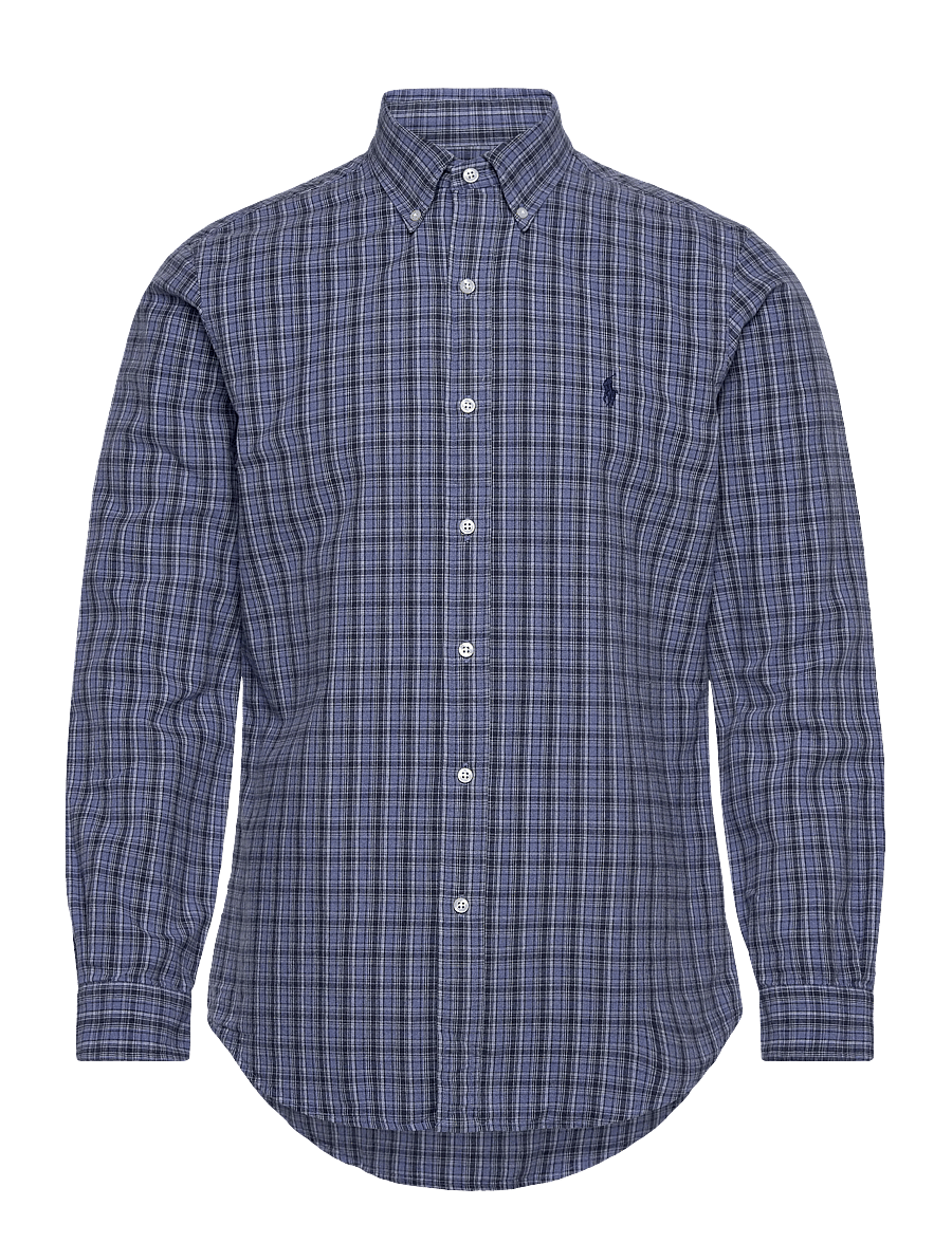 Polo Ralph Lauren - Custom Fit Brushed Oxford Shirt - oxford-hemden - 7033a blue heathe - 0
