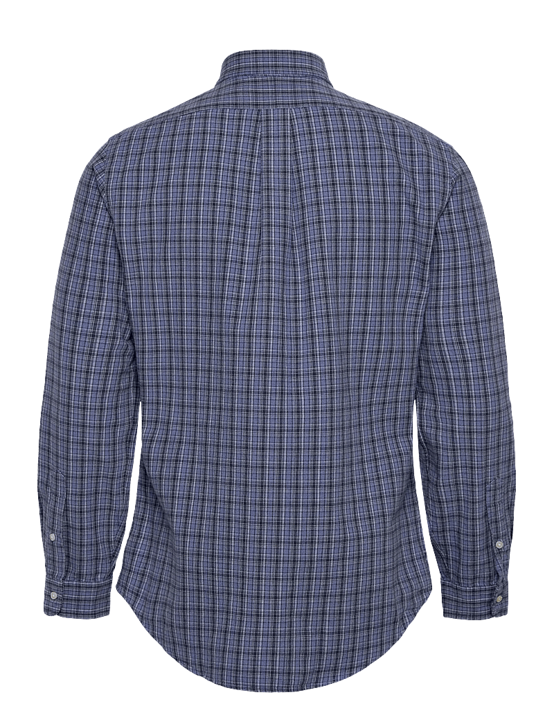 Polo Ralph Lauren - Custom Fit Brushed Oxford Shirt - basic skjorter - 7033a blue heathe - 1