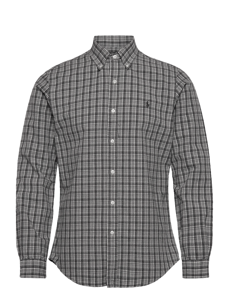 Polo Ralph Lauren - Custom Fit Brushed Oxford Shirt - basic skjortor - 7033b grey heathe - 0