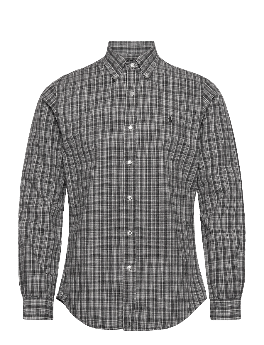 Polo Ralph Lauren - Custom Fit Brushed Oxford Shirt - oxford shirts - 7033b grey heathe - 0