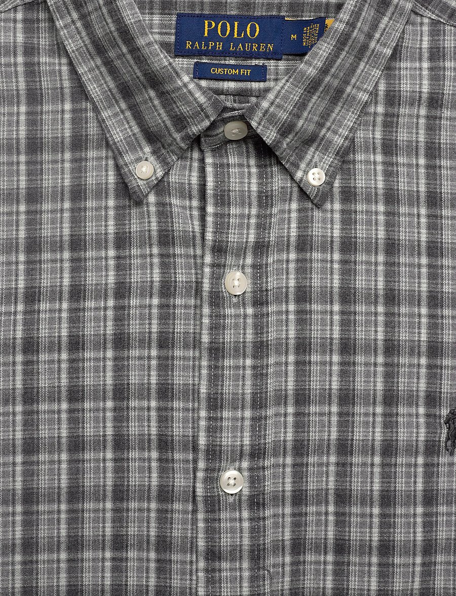 Polo Ralph Lauren - Custom Fit Brushed Oxford Shirt - oxford shirts - 7033b grey heathe - 2