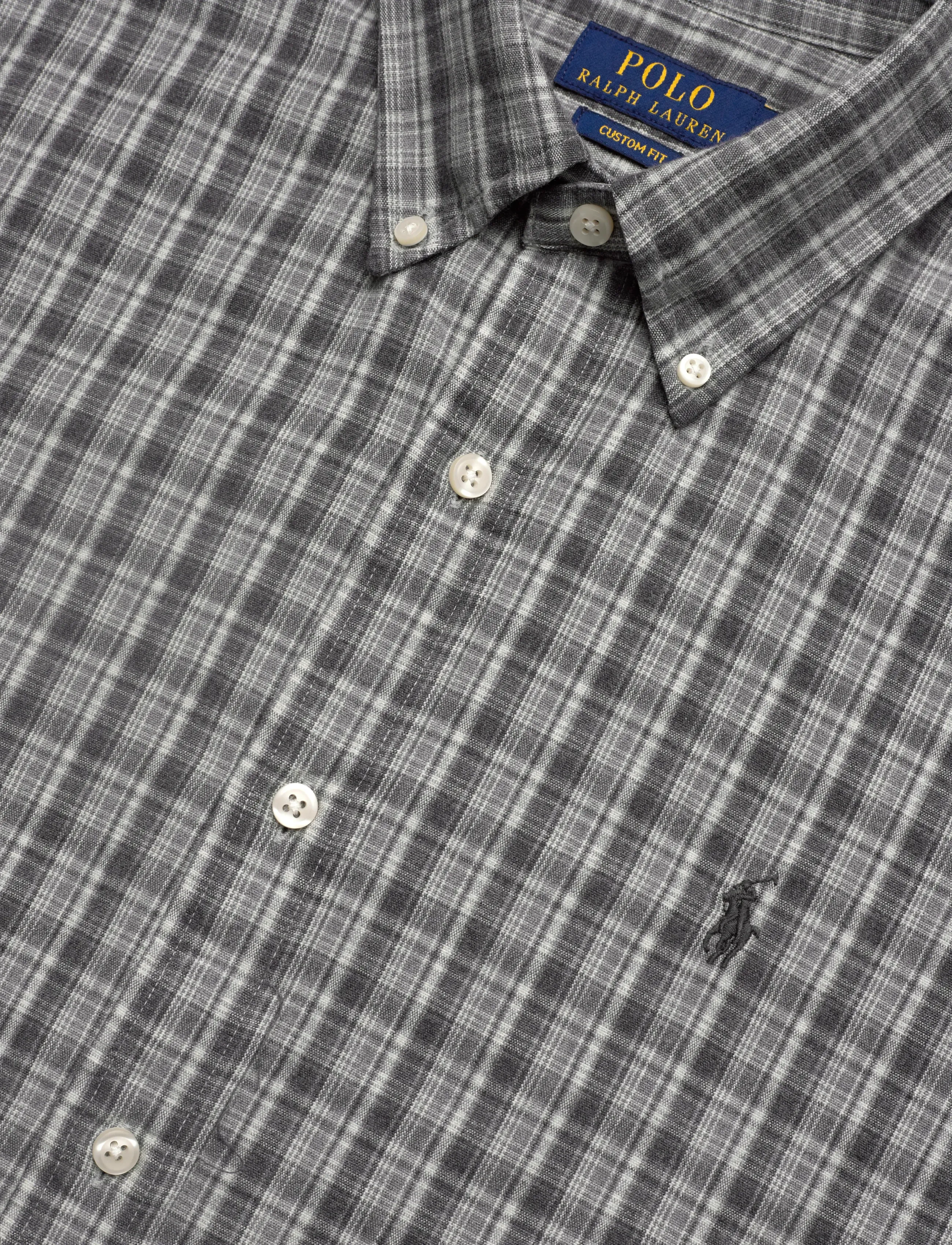 Polo Ralph Lauren - Custom Fit Brushed Oxford Shirt - oxford shirts - 7033b grey heathe - 3