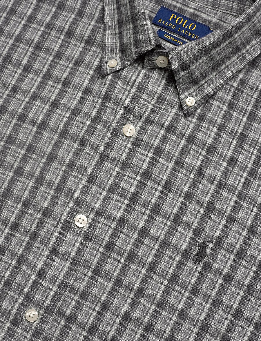 Polo Ralph Lauren - Custom Fit Brushed Oxford Shirt - oxford shirts - 7033b grey heathe - 3