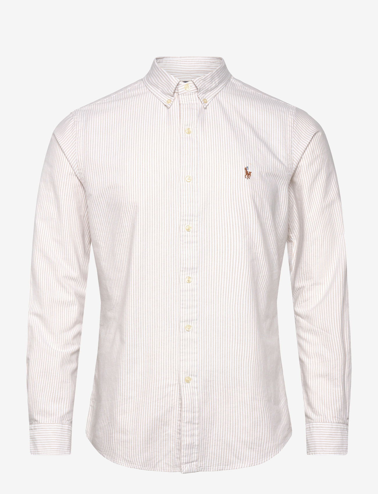 Polo Ralph Lauren - Slim Fit Striped Oxford Shirt - basic-hemden - 6636g coastal bei - 0