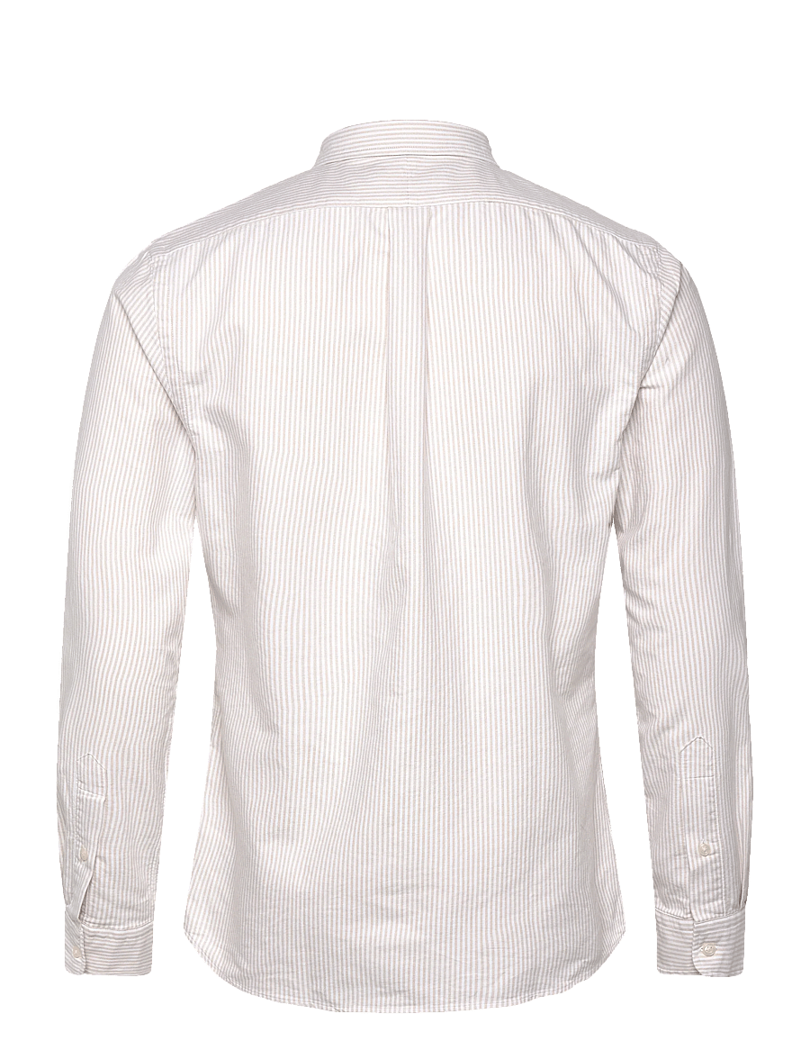 Polo Ralph Lauren - Slim Fit Striped Oxford Shirt - stribede skjorter - 6636g coastal bei - 2