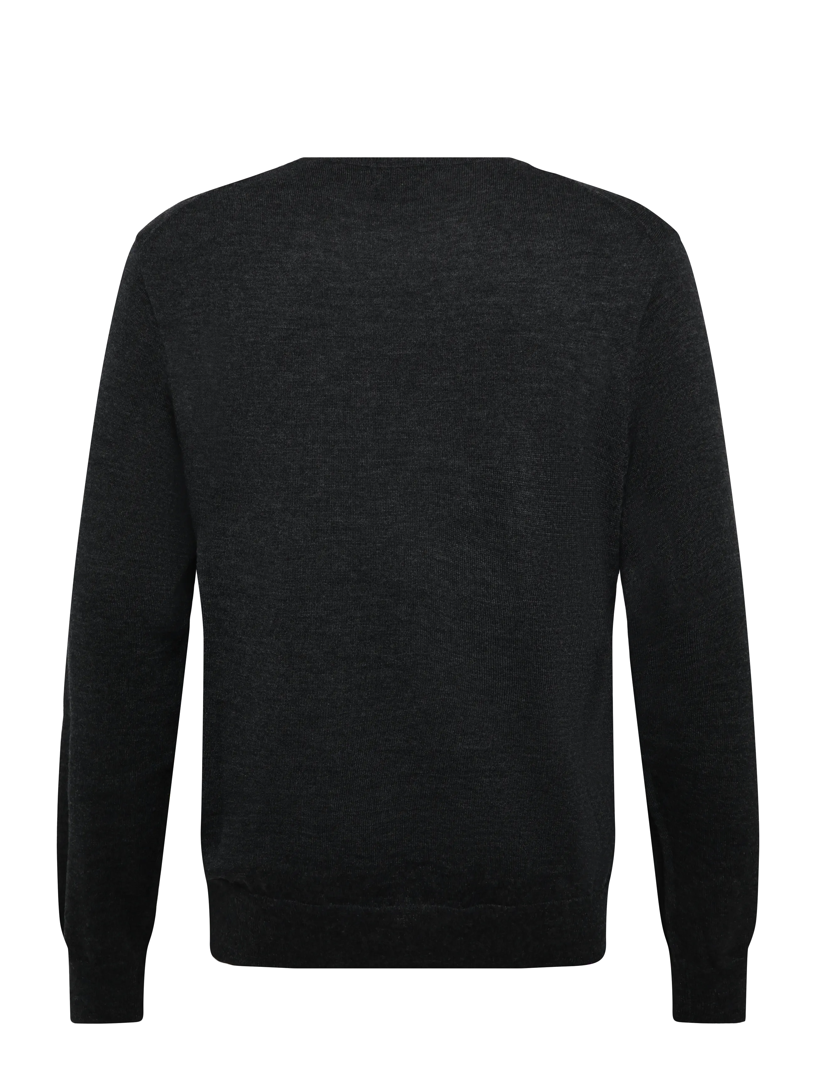 Polo Ralph Lauren - Washable Wool Crewneck Sweater - Ümara kaelusega - dark granite hthr - 1