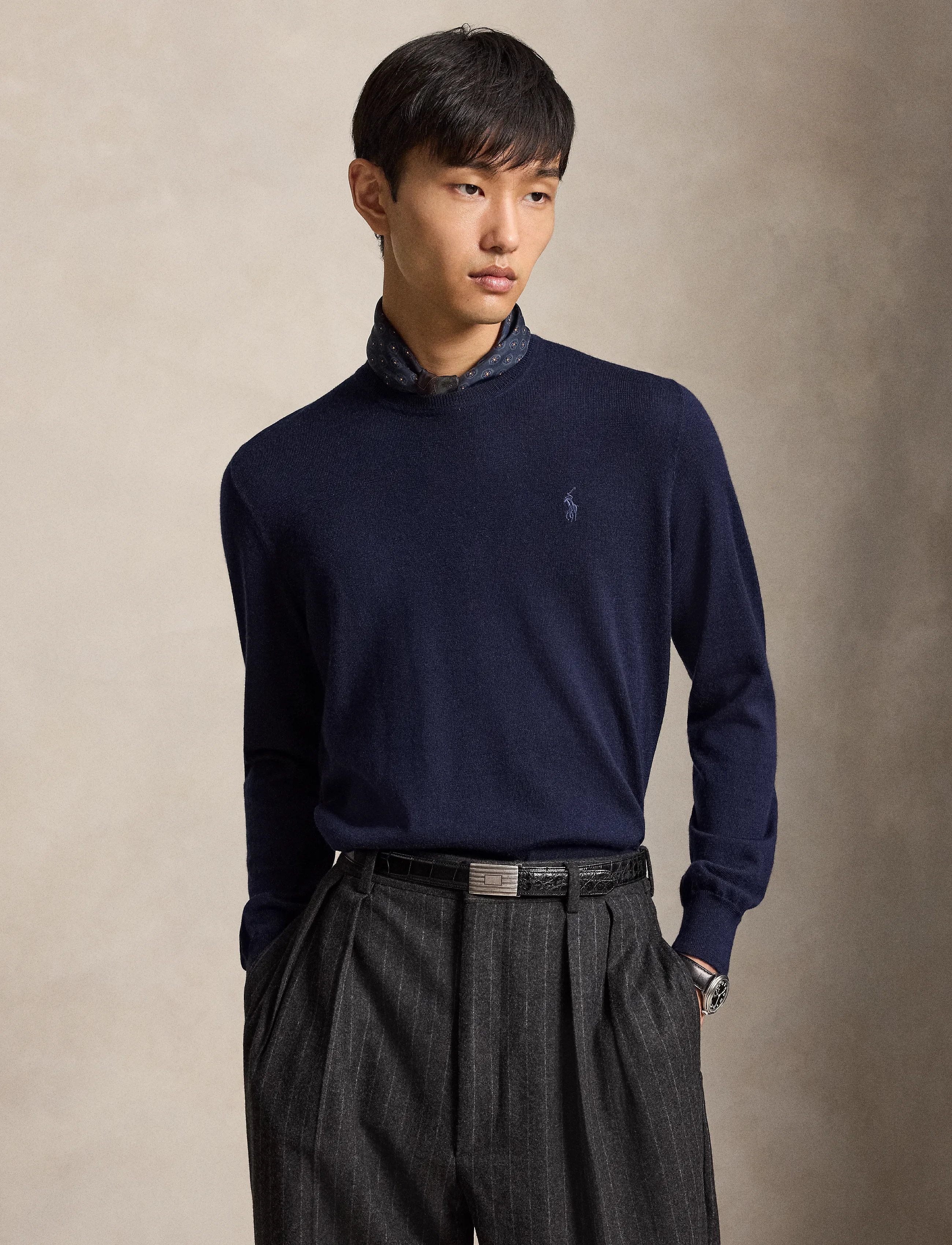 Polo Ralph Lauren Washable Wool Crewneck Sweater - Nach Stil kaufen - HUNTER NAVY / navy