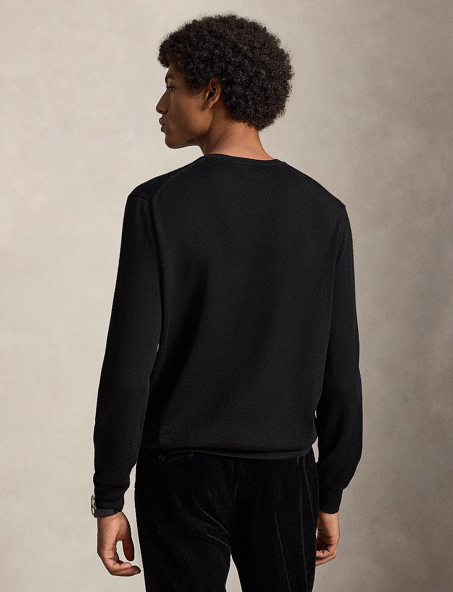 Polo Ralph Lauren - Washable Wool Crewneck Sweater - Ümara kaelusega - polo black - 2