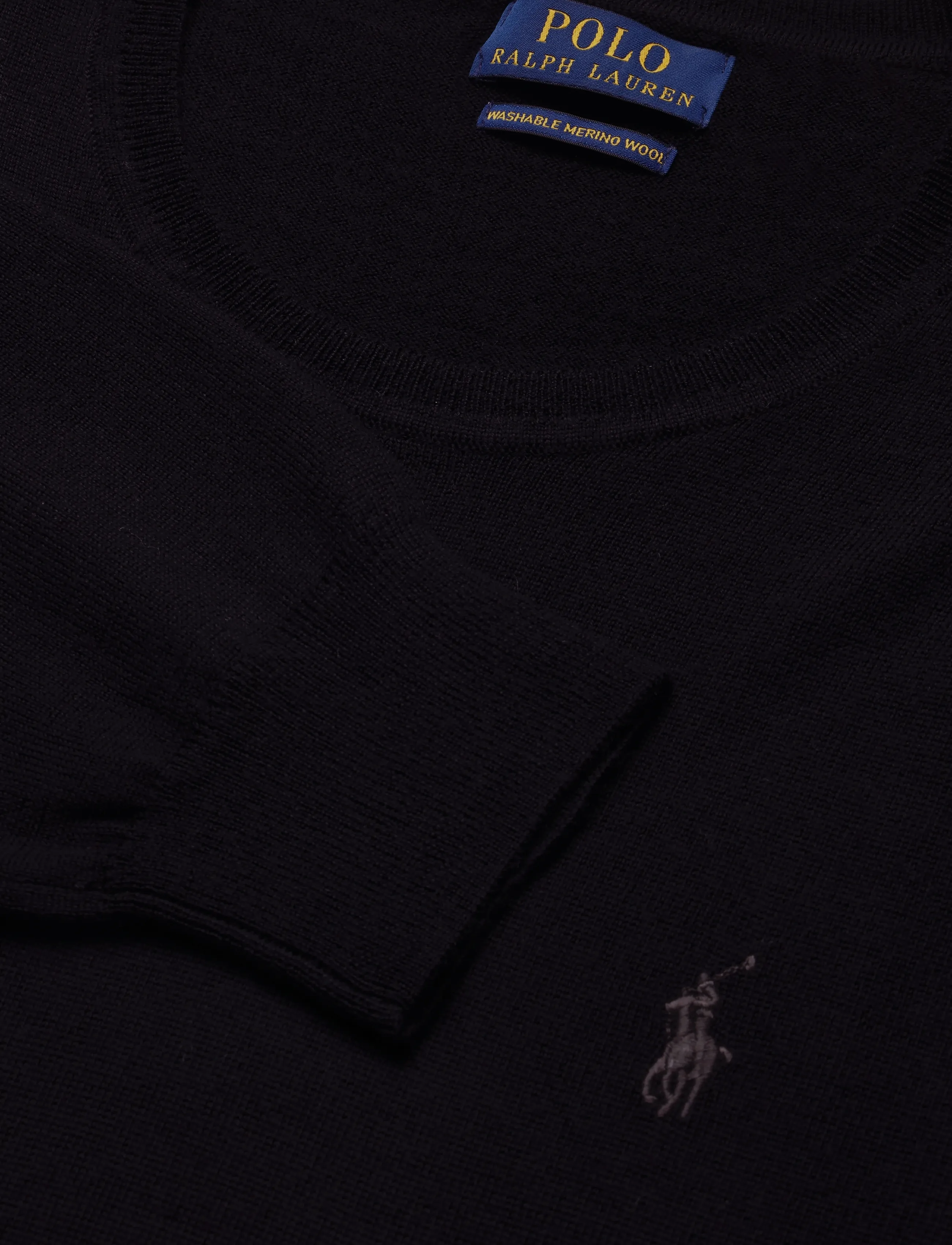 Polo Ralph Lauren - Washable Wool Crewneck Sweater - rund hals - polo black - 2