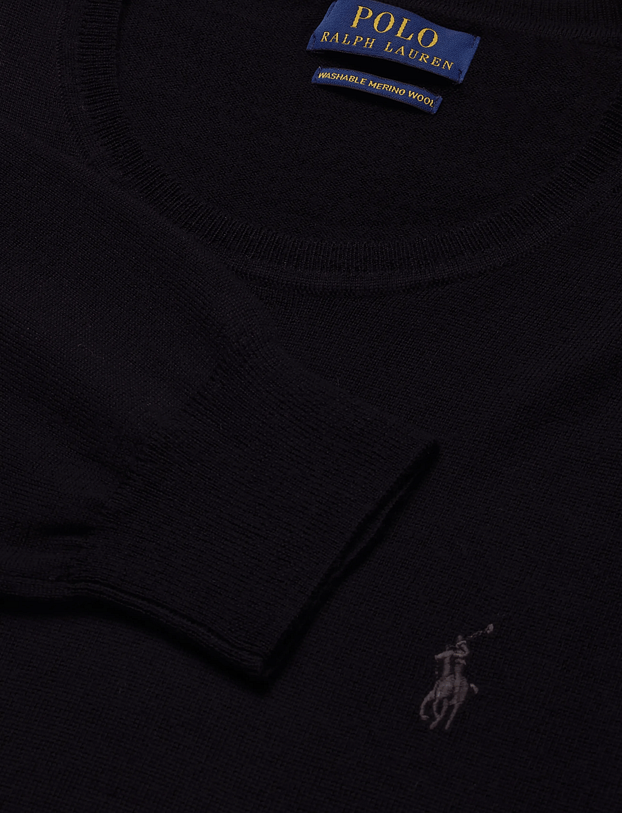 Polo Ralph Lauren - Washable Wool Crewneck Sweater - rund hals - polo black - 2