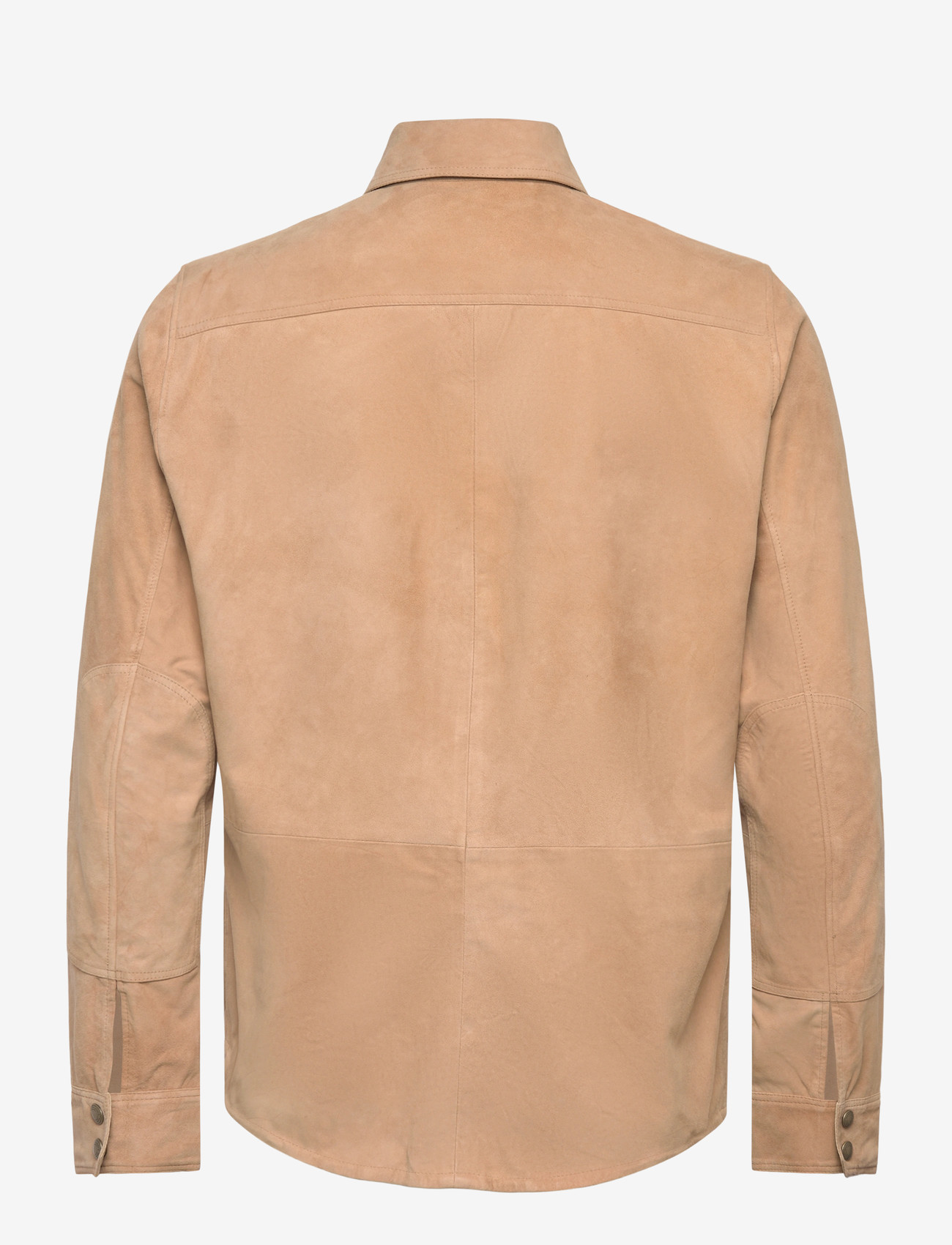 Polo Ralph Lauren - Reversible Suede-Taffeta Shirt Jacket - leichte jacken - vintage khaki/dun - 1