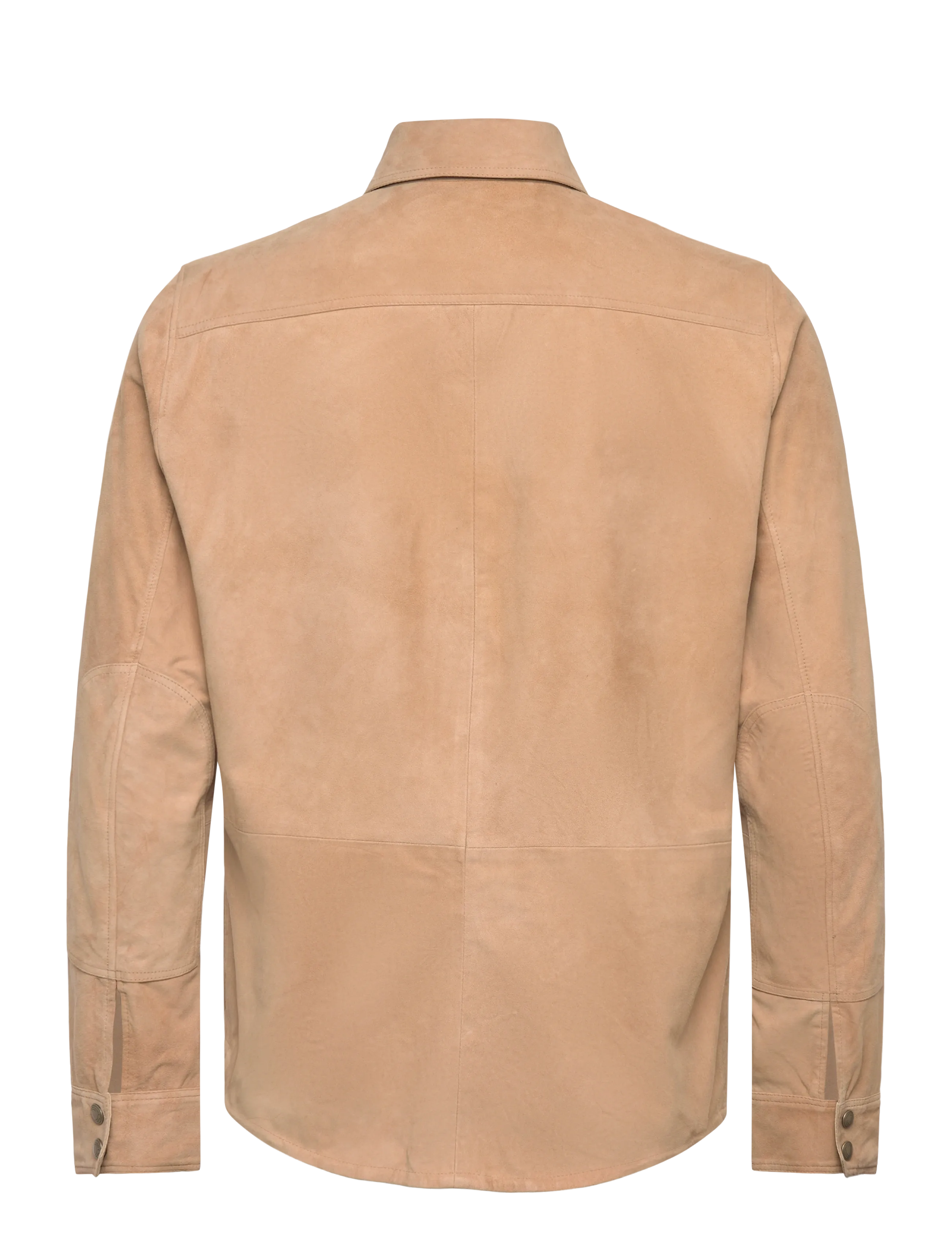 Polo Ralph Lauren - Reversible Suede-Taffeta Shirt Jacket - leather jackets - vintage khaki/dun - 1