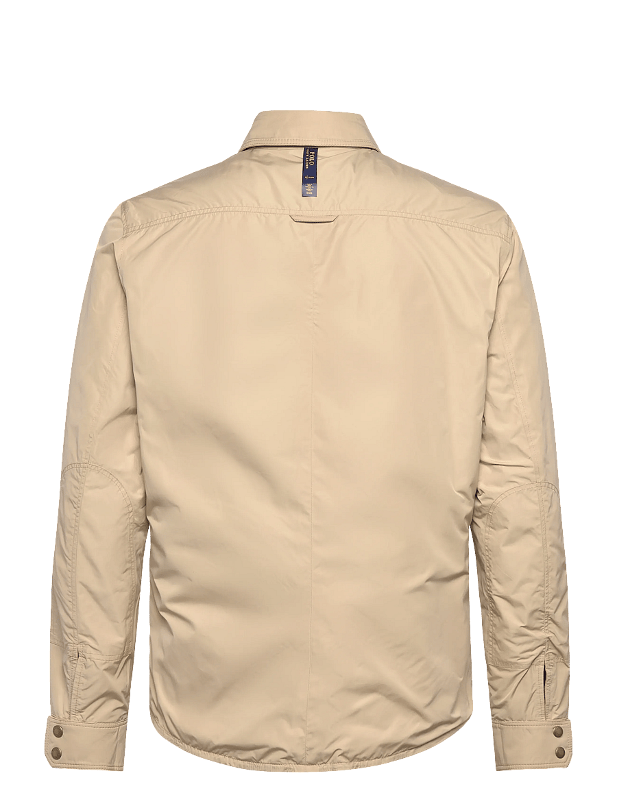 Polo Ralph Lauren - Reversible Suede-Taffeta Shirt Jacket - leather jackets - vintage khaki/dun - 3