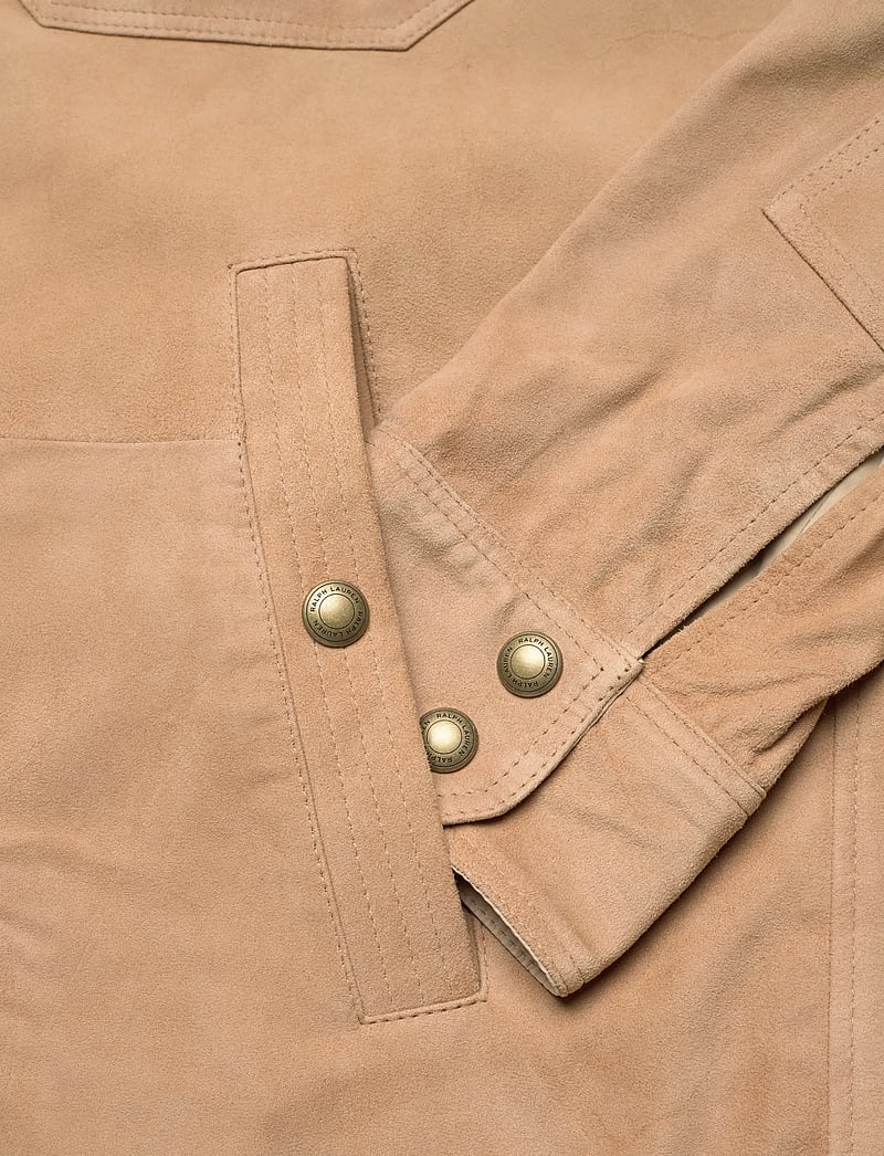 Polo Ralph Lauren - Reversible Suede-Taffeta Shirt Jacket - leichte jacken - vintage khaki/dun - 5