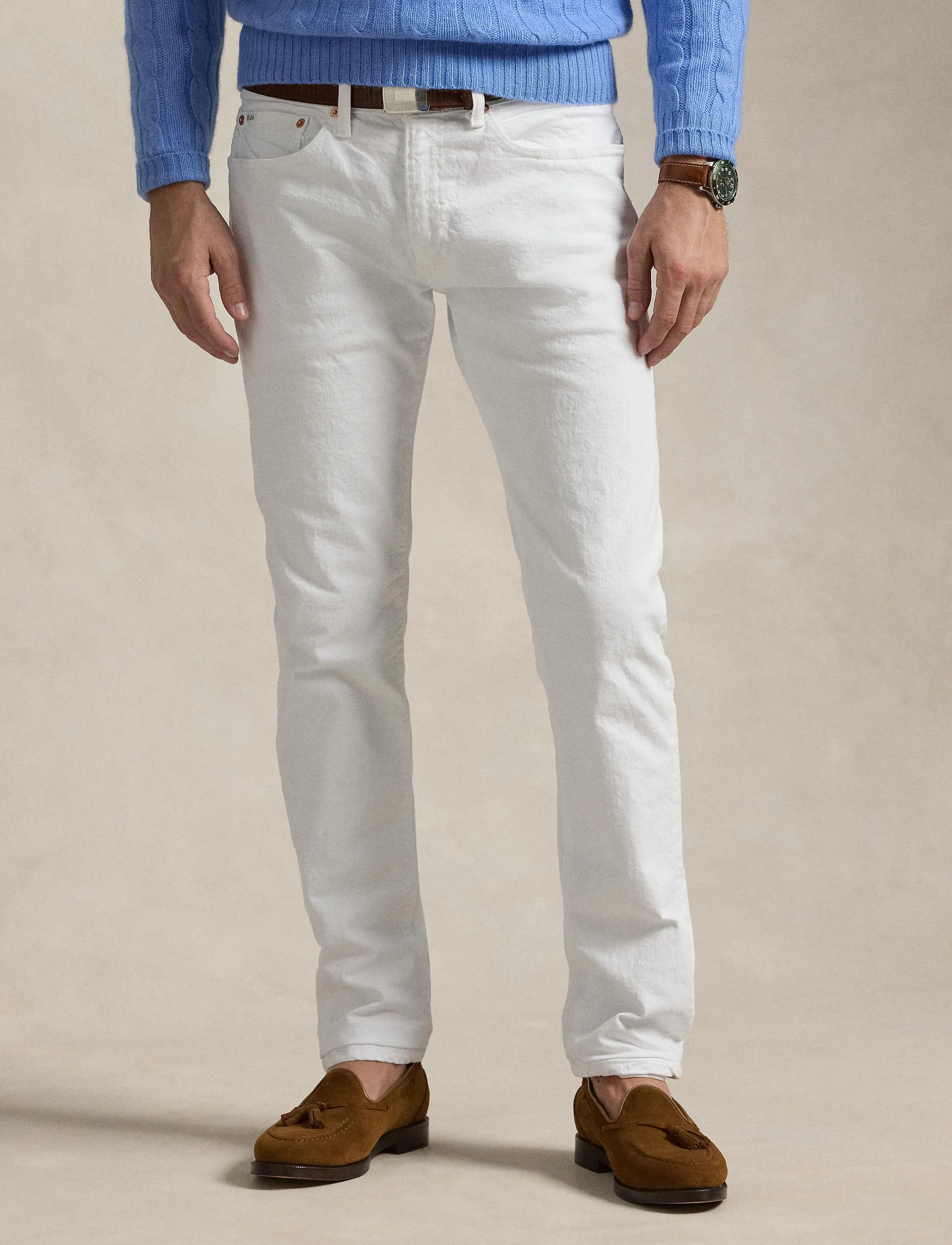 Polo Ralph Lauren Low Str Denim-Sullivan Slim, 31 x 32, Jeans, Weiß - Männerswear