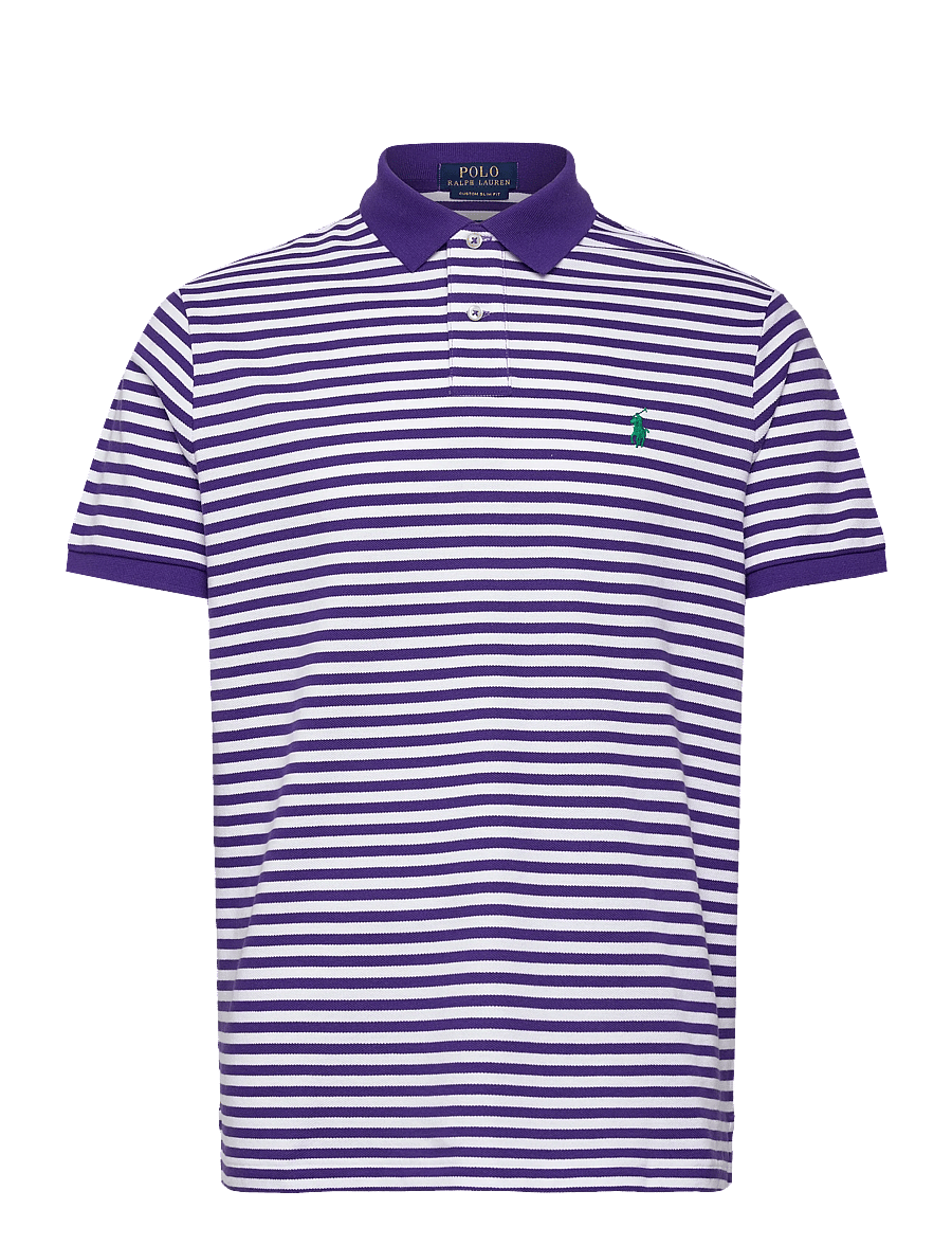 Polo Ralph Lauren - 20/1 YD MESH-SSL-PSH - kurzärmelig - cabana purple/whi - 1