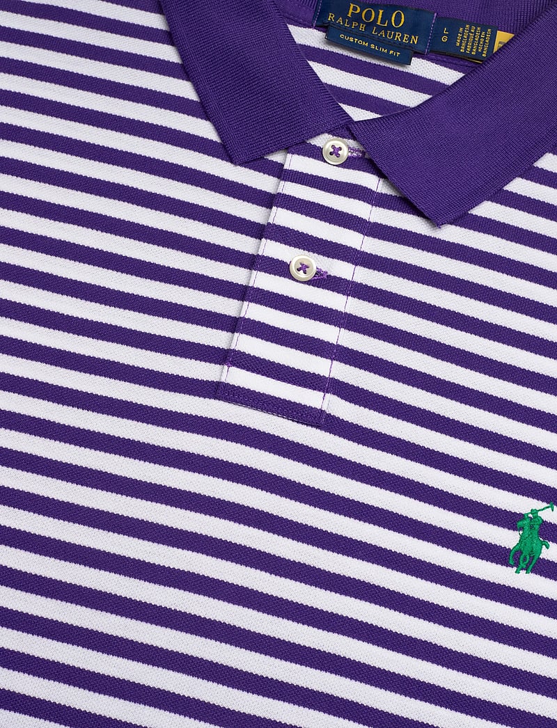 Polo Ralph Lauren - 20/1 YD MESH-SSL-PSH - kortärmade pikéer - cabana purple/whi - 2