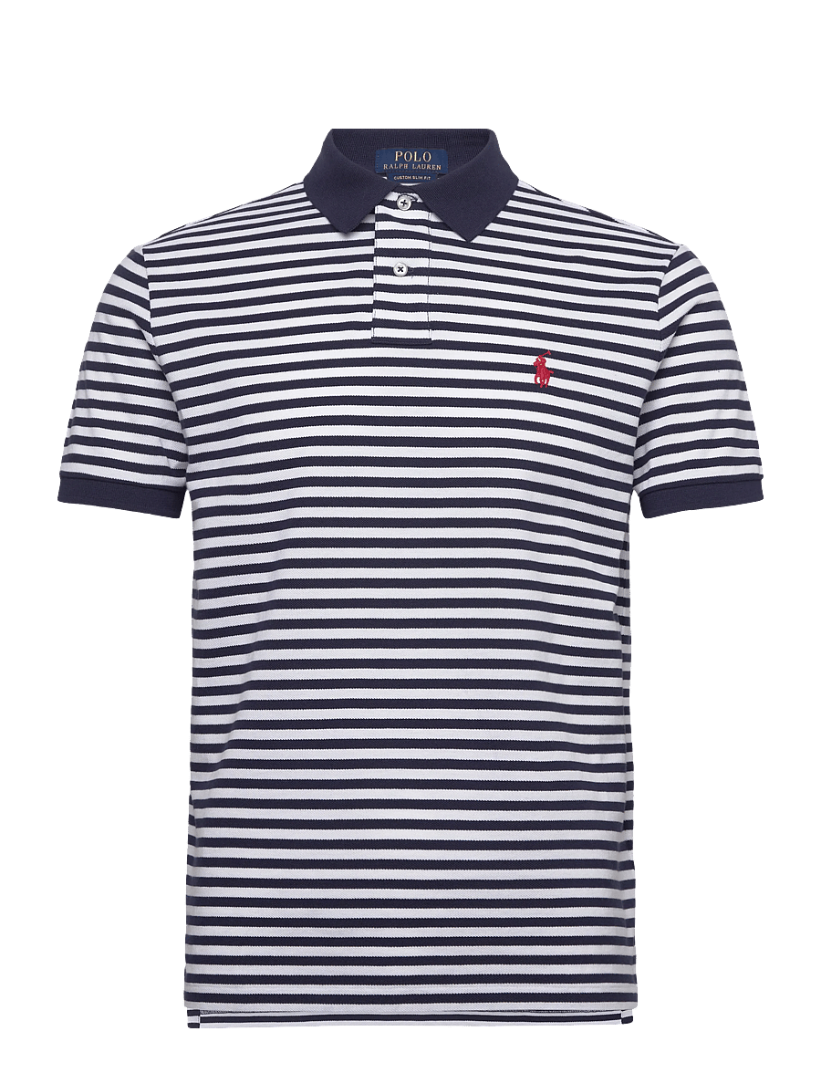 Polo Ralph Lauren - 20/1 YD MESH-SSL-PSH - kortærmede poloer - newport navy/whit - 1