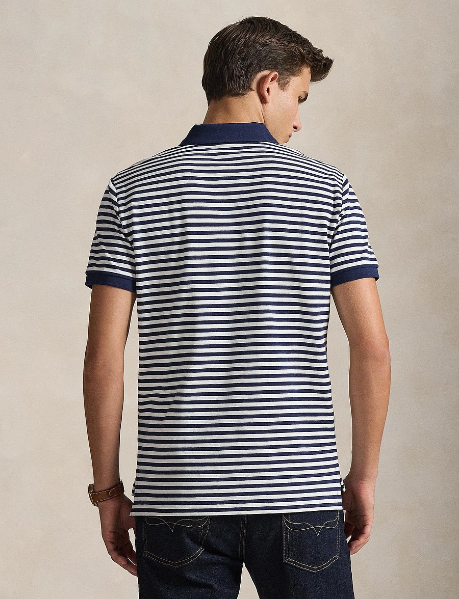 Polo Ralph Lauren - 20/1 YD MESH-SSL-PSH - kortærmede poloer - newport navy/whit - 3