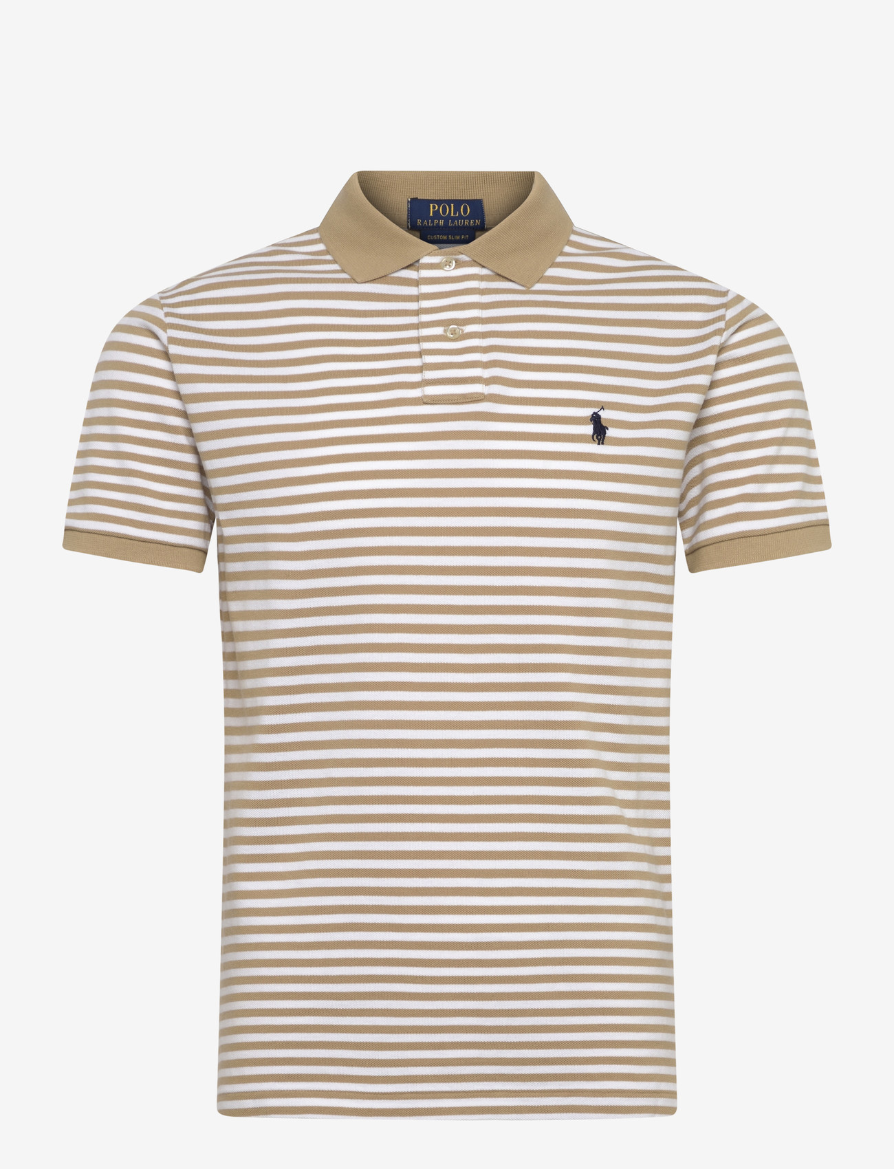 Polo Ralph Lauren - 20/1 YD MESH-SSL-PSH - lühikeste varrukatega polod - vintage khaki/whi - 0