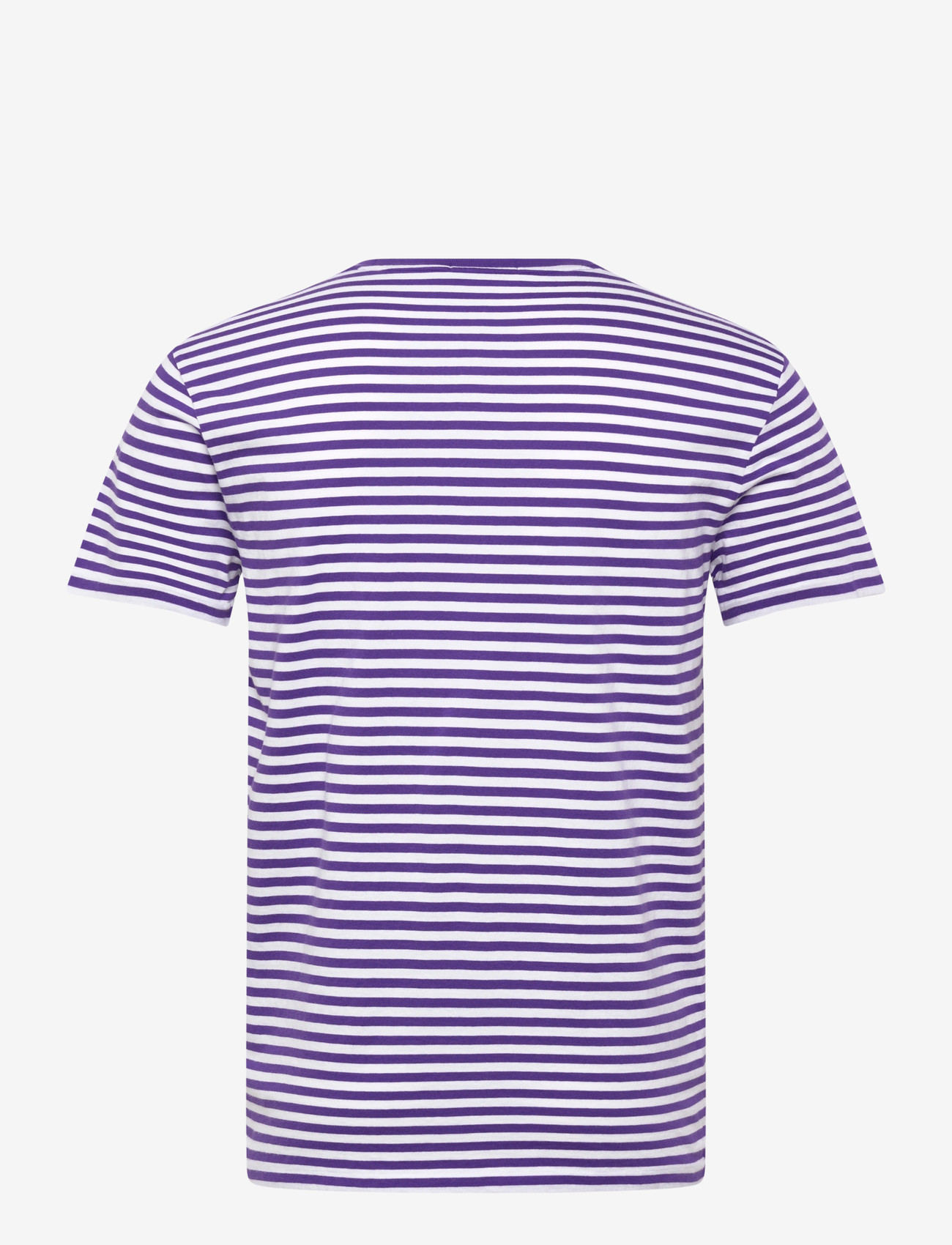Polo Ralph Lauren - Custom Slim Fit Striped Jersey T-Shirt - lühikeste varrukatega t-särgid - cabana purple/whi - 2