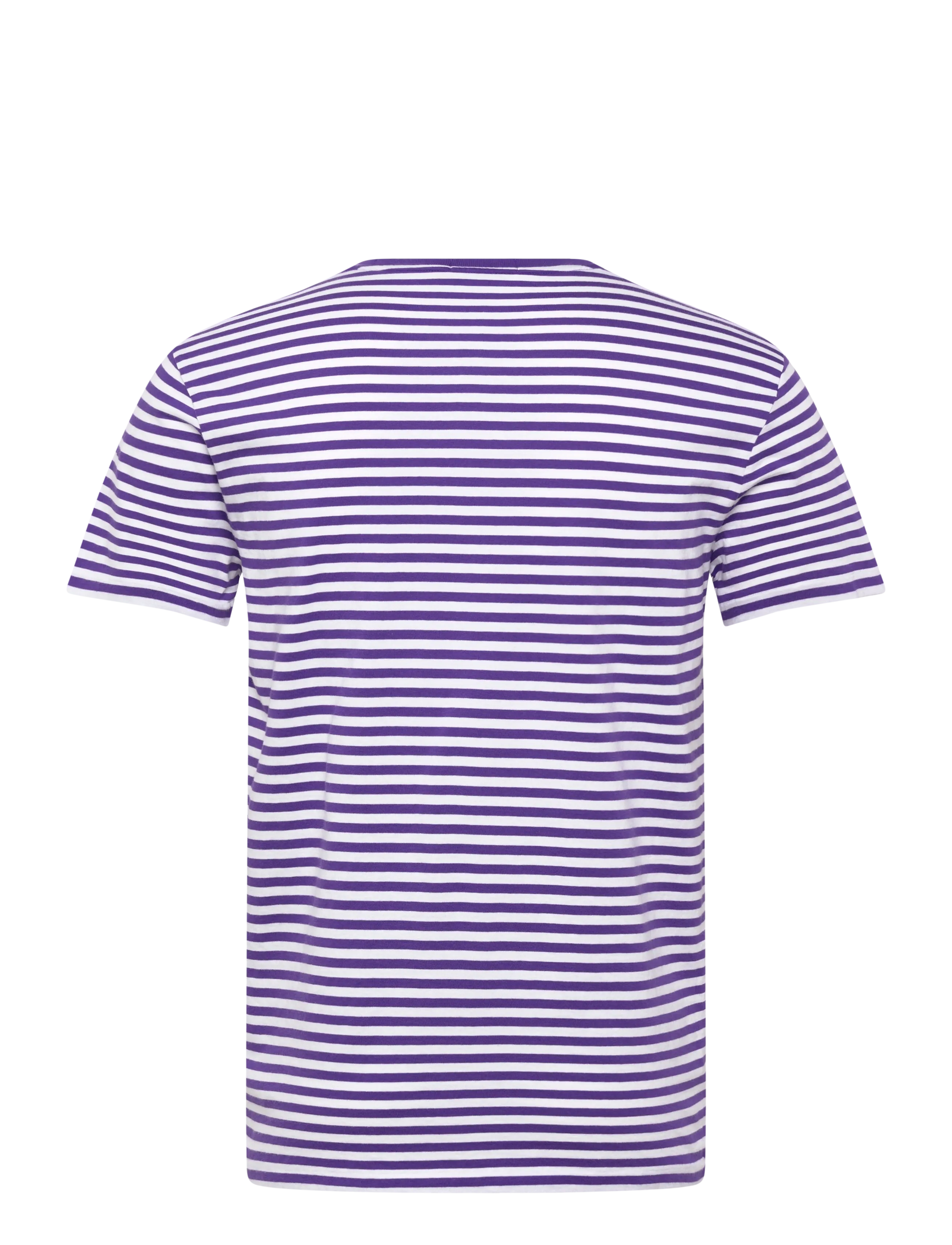 Polo Ralph Lauren - Custom Slim Fit Striped Jersey T-Shirt - short-sleeved t-shirts - cabana purple/whi - 2