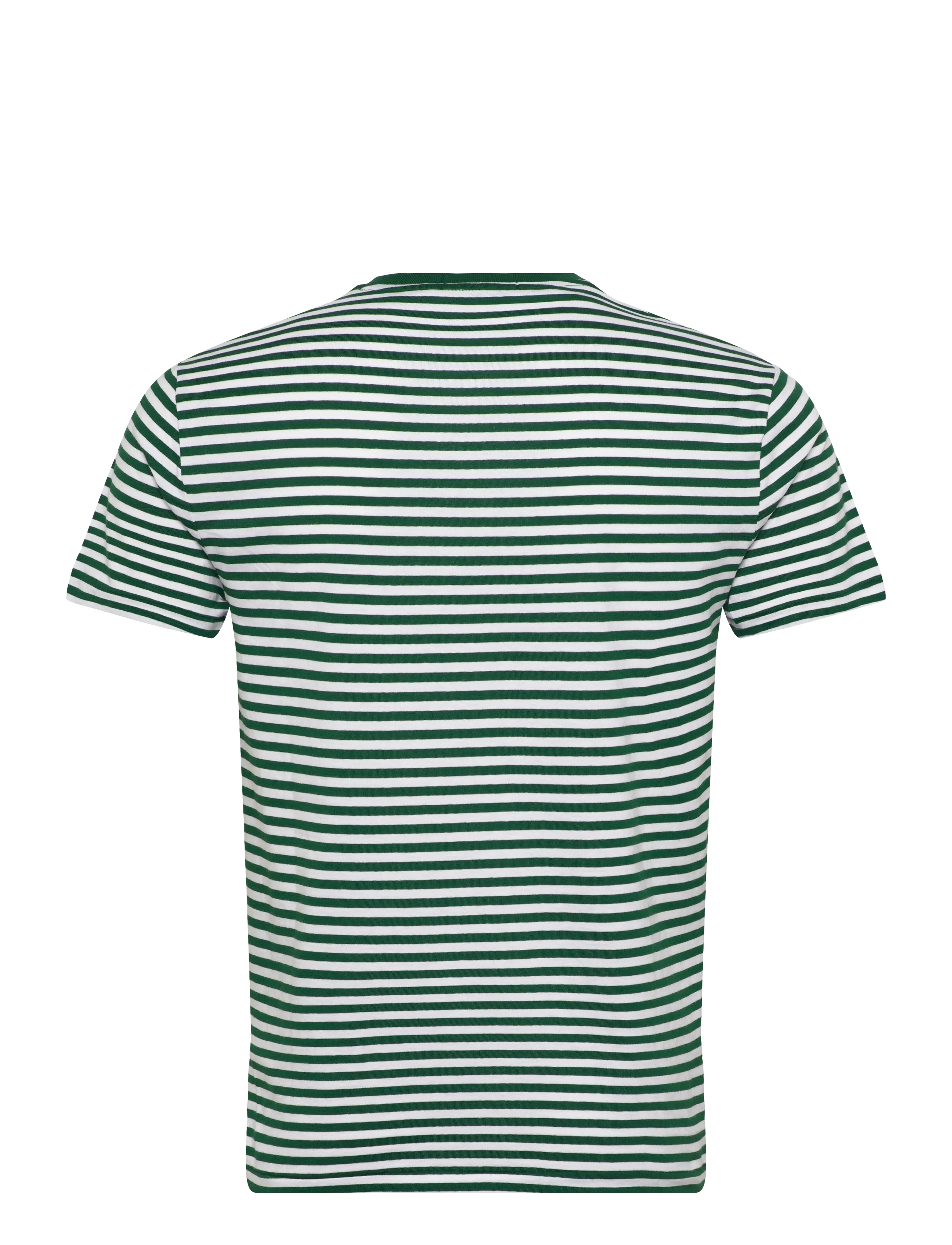 Polo Ralph Lauren - Custom Slim Fit Striped Jersey T-Shirt - short-sleeved t-shirts - new forest/white - 1