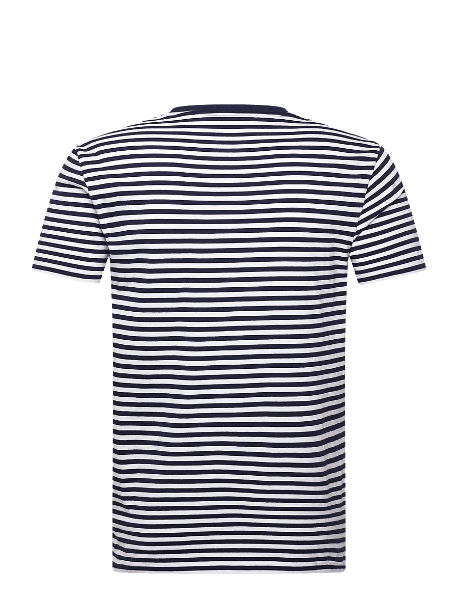 Polo Ralph Lauren - Custom Slim Fit Striped Jersey T-Shirt - kurzärmelig - newport navy/whit - 2